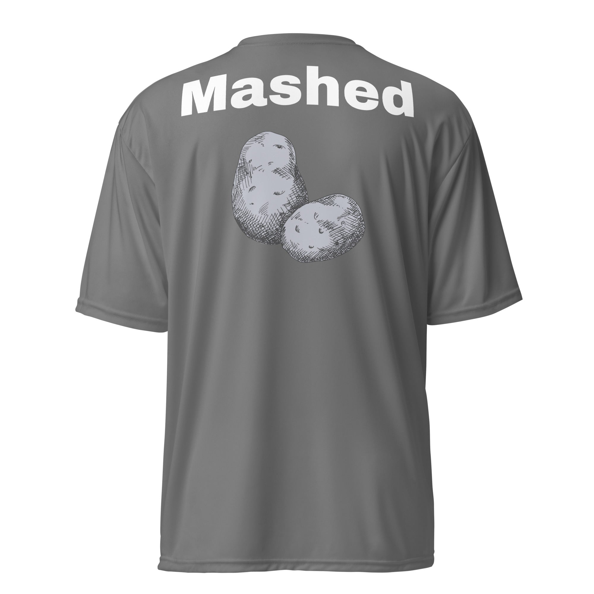 Unisex performance crew neck t-shirt "Mashed potatoes"