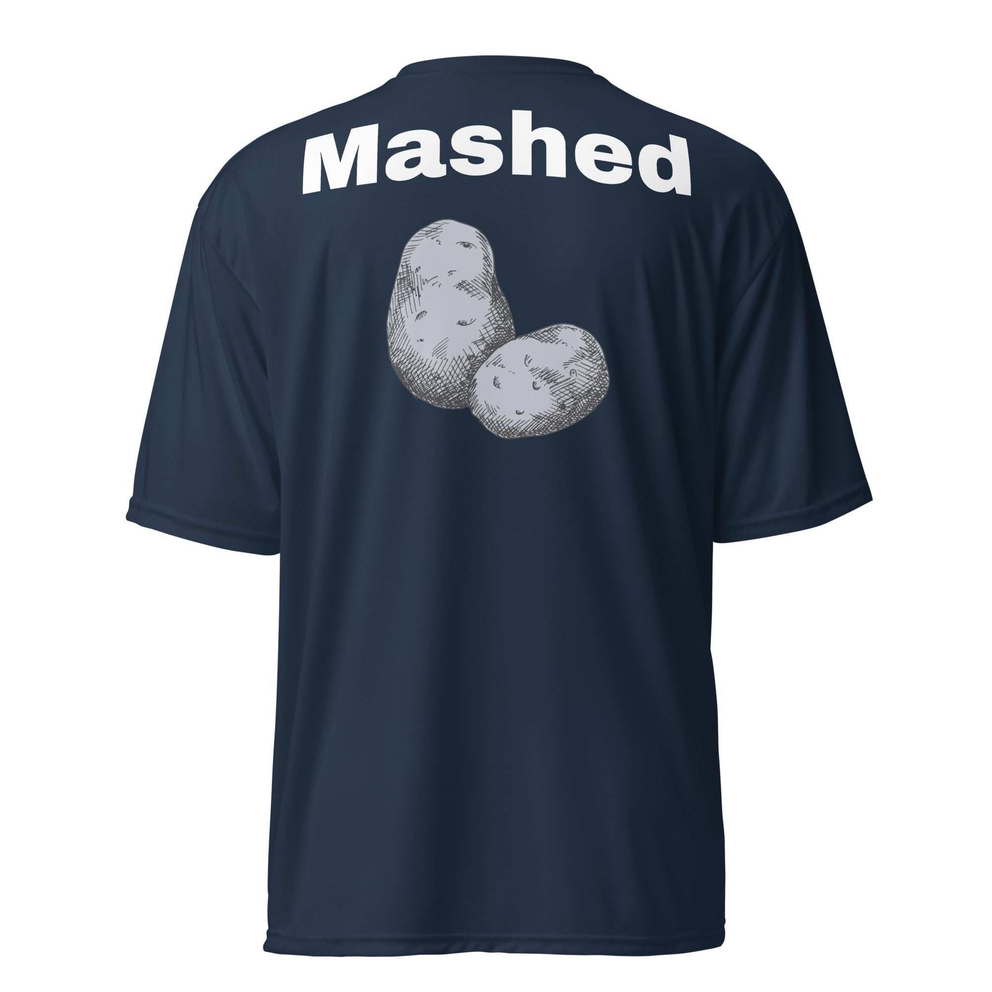 Unisex performance crew neck t-shirt "Mashed potatoes"