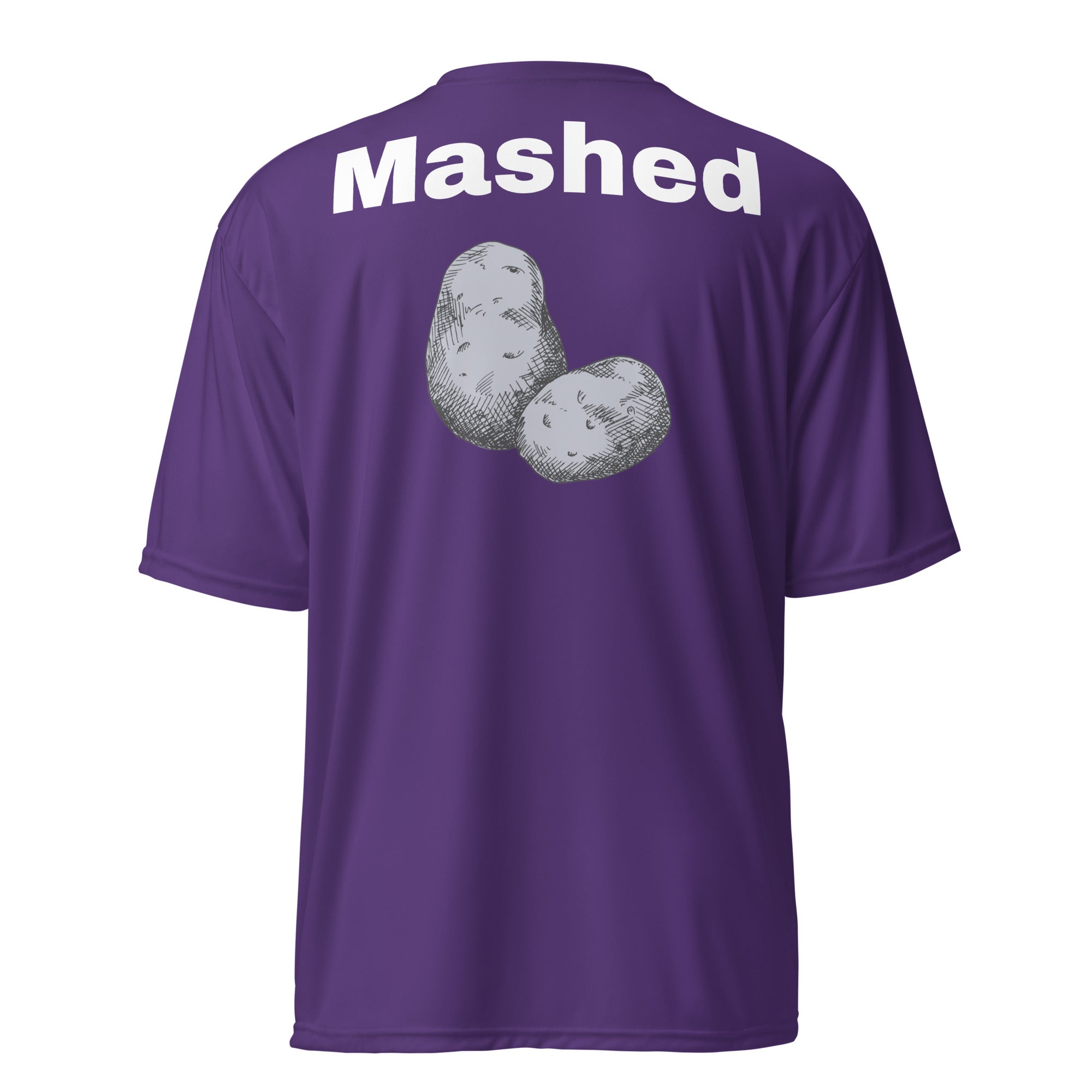 Unisex performance crew neck t-shirt "Mashed potatoes"