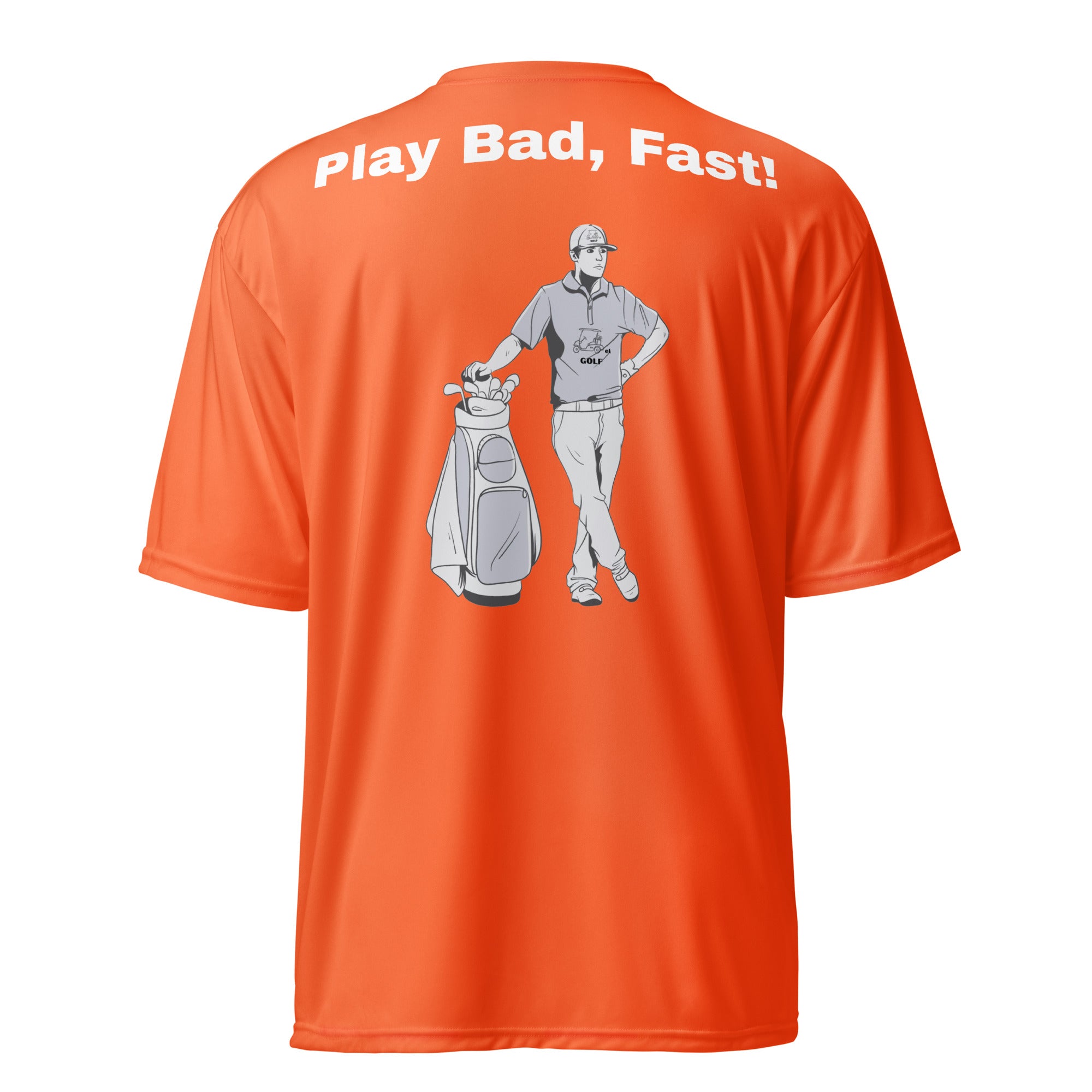 Unisex performance crew neck t-shirt "Play bad, fast"