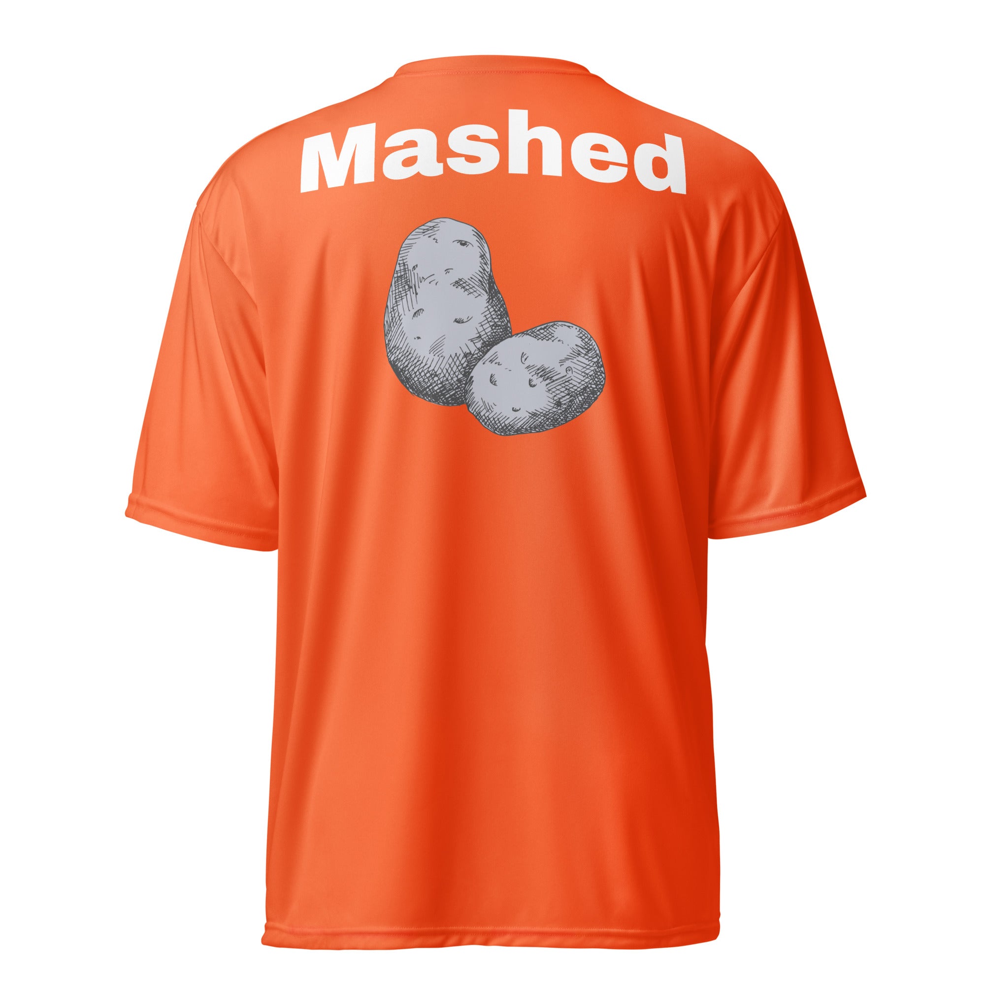 Unisex performance crew neck t-shirt "Mashed potatoes"