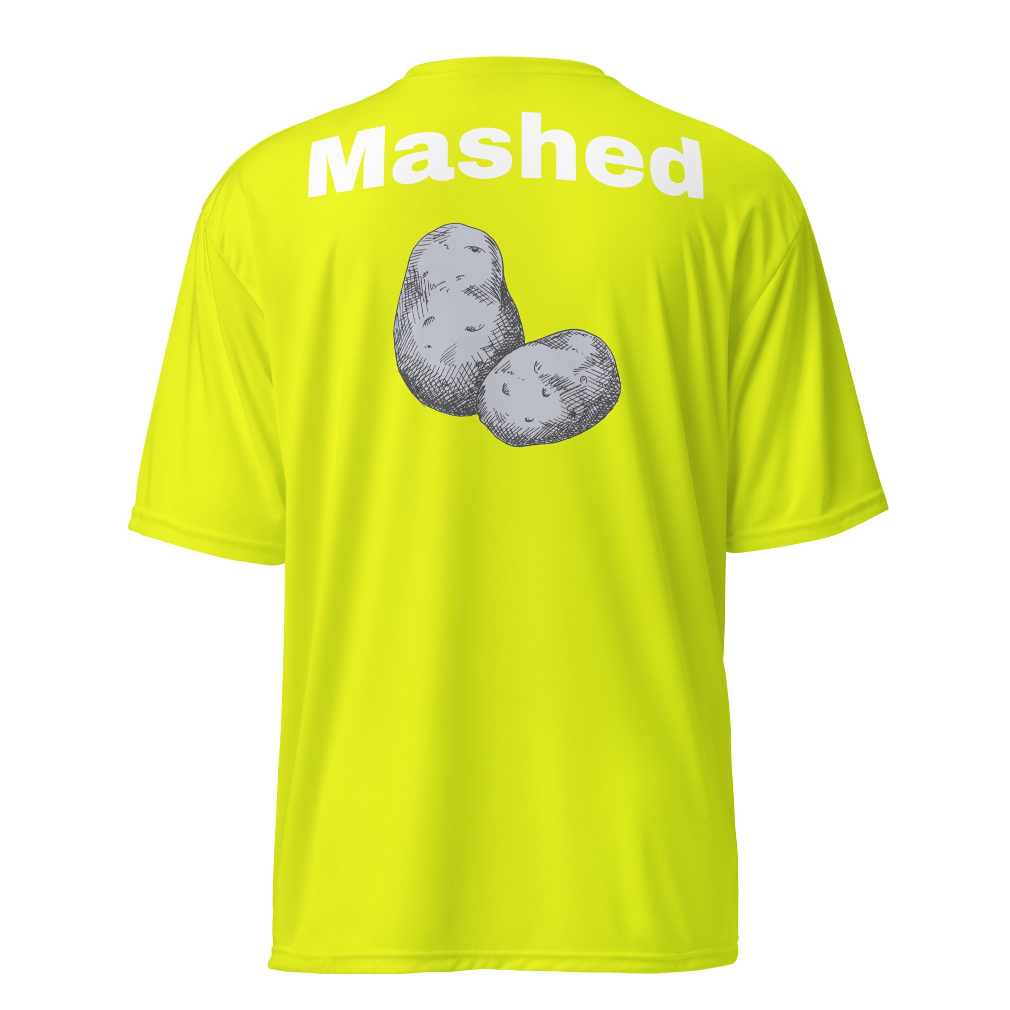 Unisex performance crew neck t-shirt "Mashed potatoes"