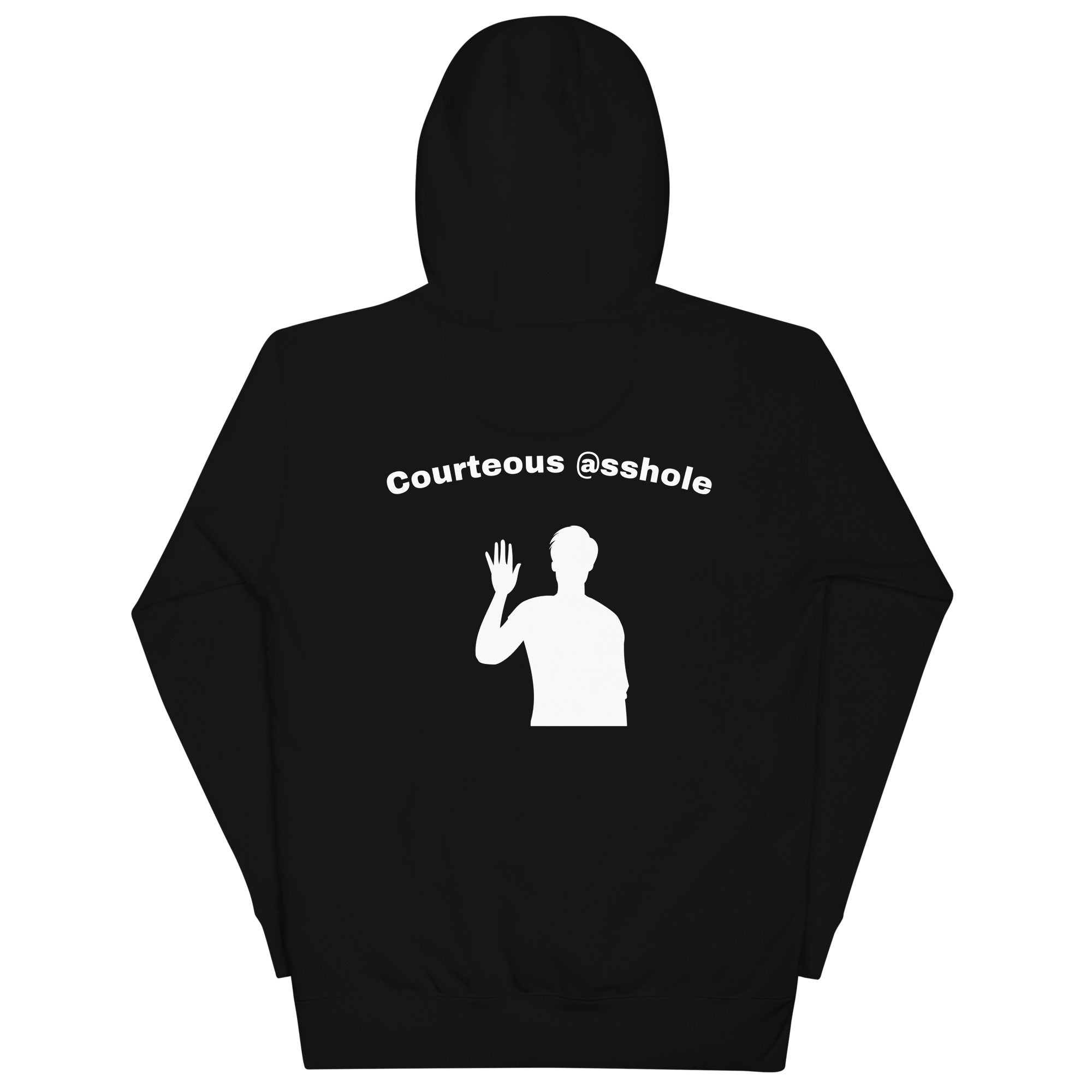 Unisex Hoodie "Courteous @sshole"