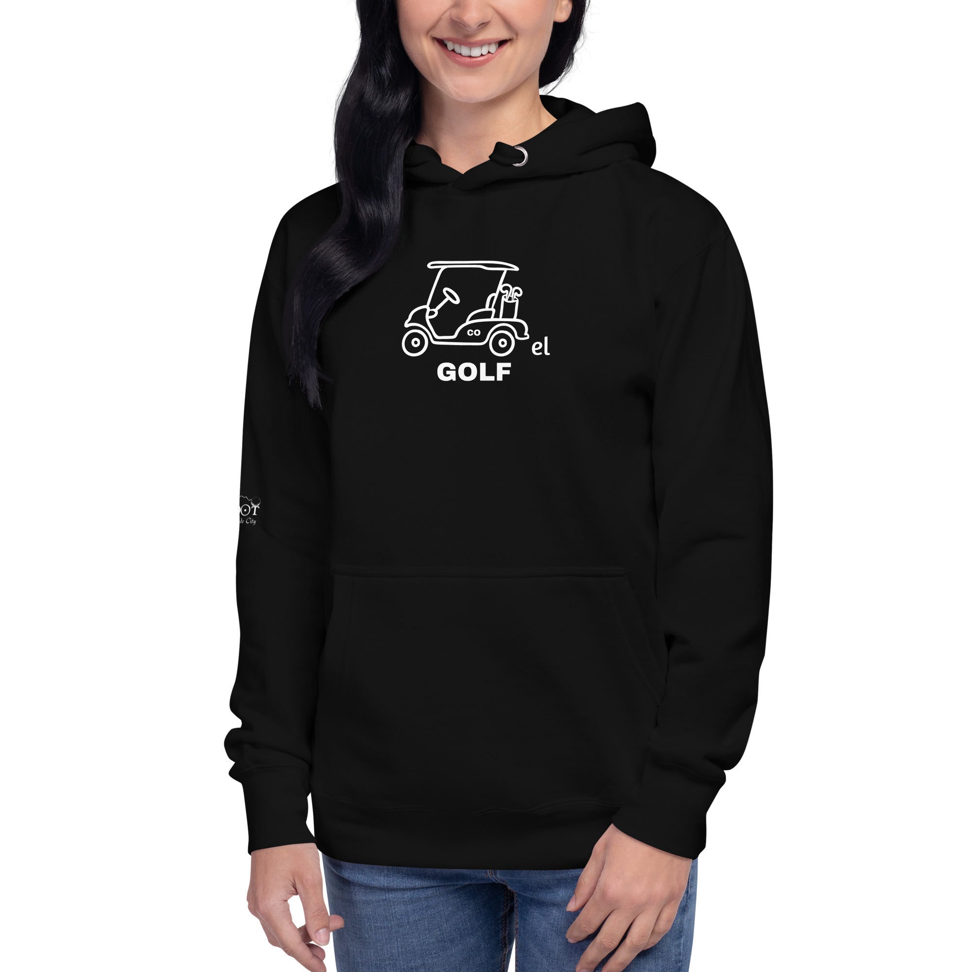 Unisex Hoodie "Everything Breaks away from the Greenhorn on the Back"