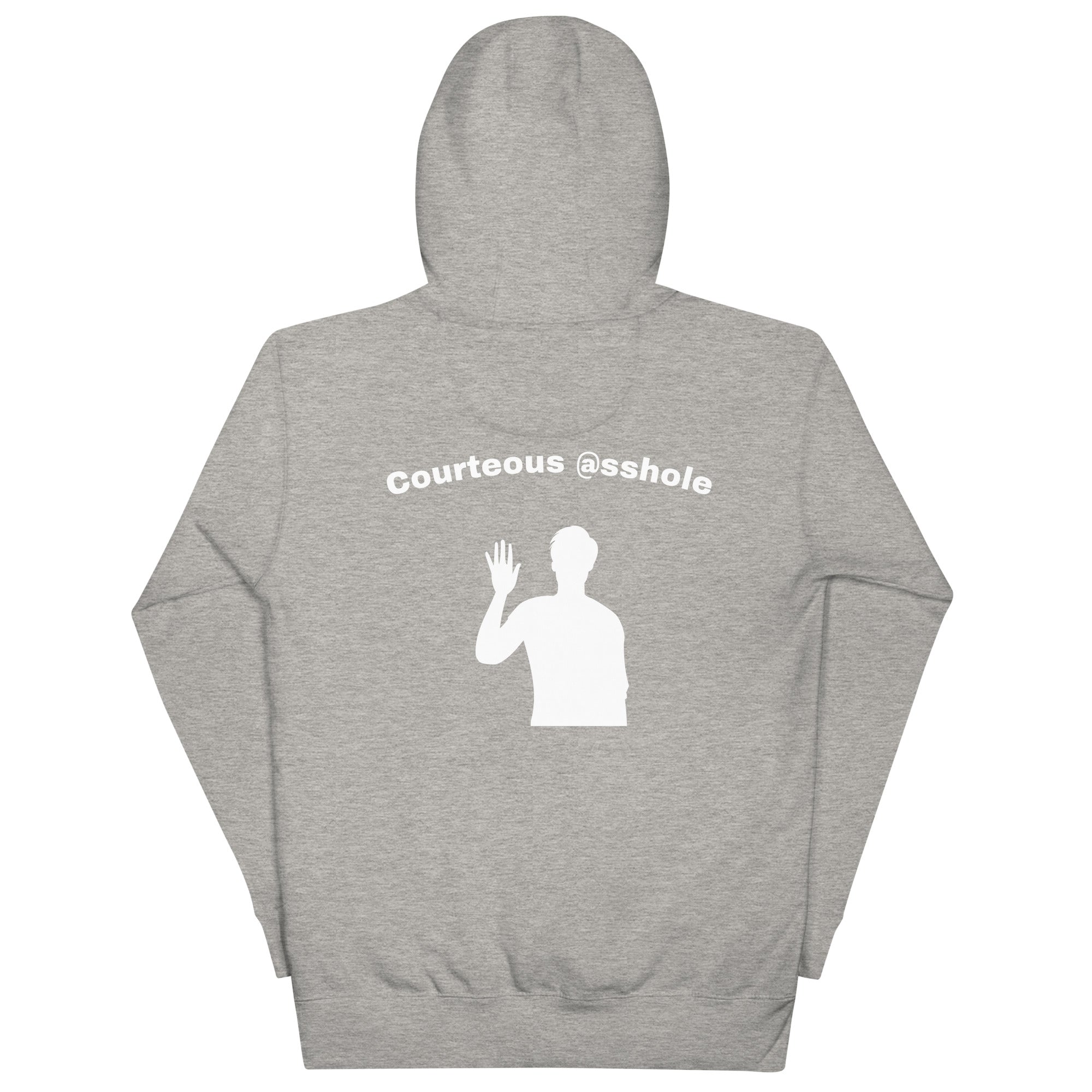 Unisex Hoodie "Courteous @sshole"