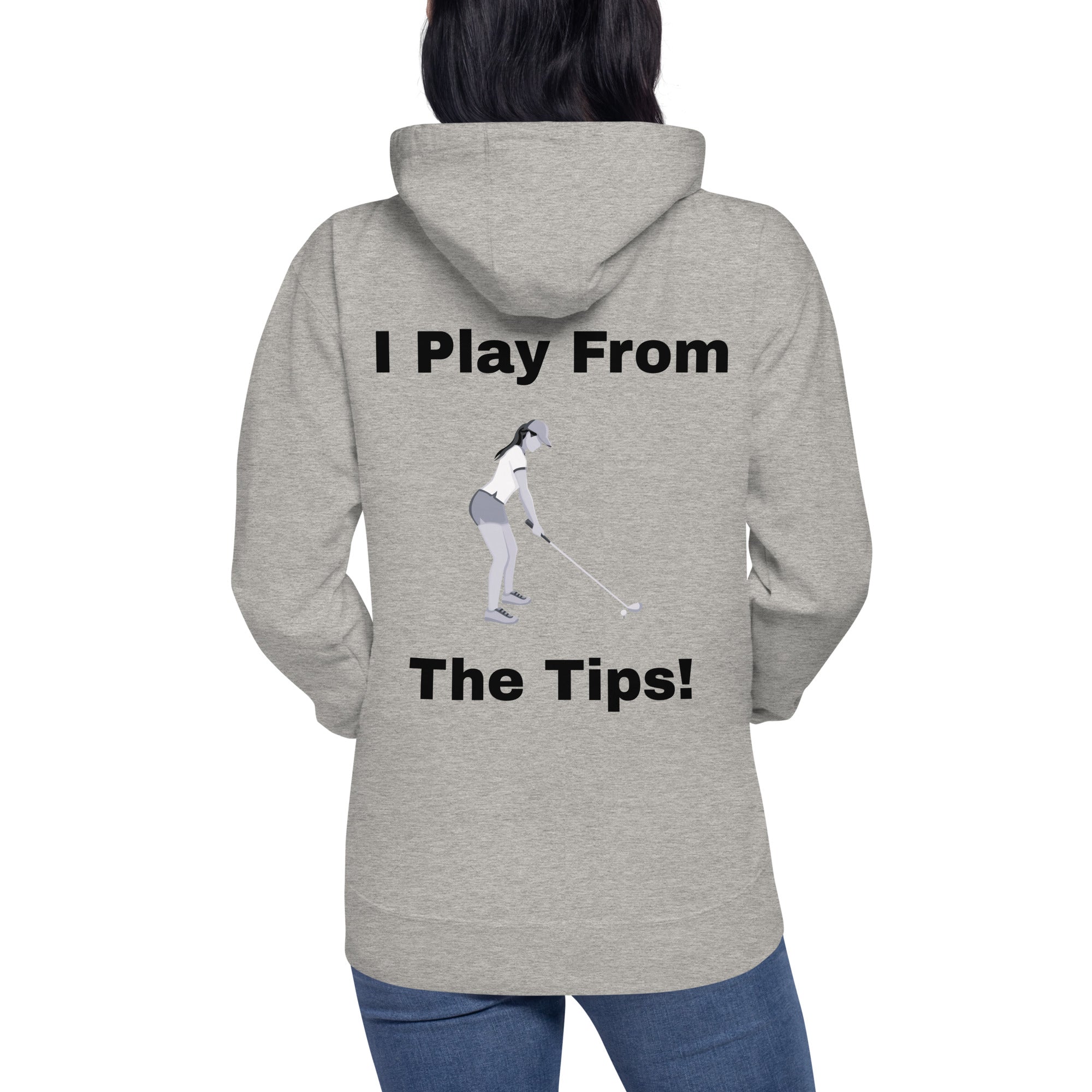 Unisex Hoodie”I play from the tips”