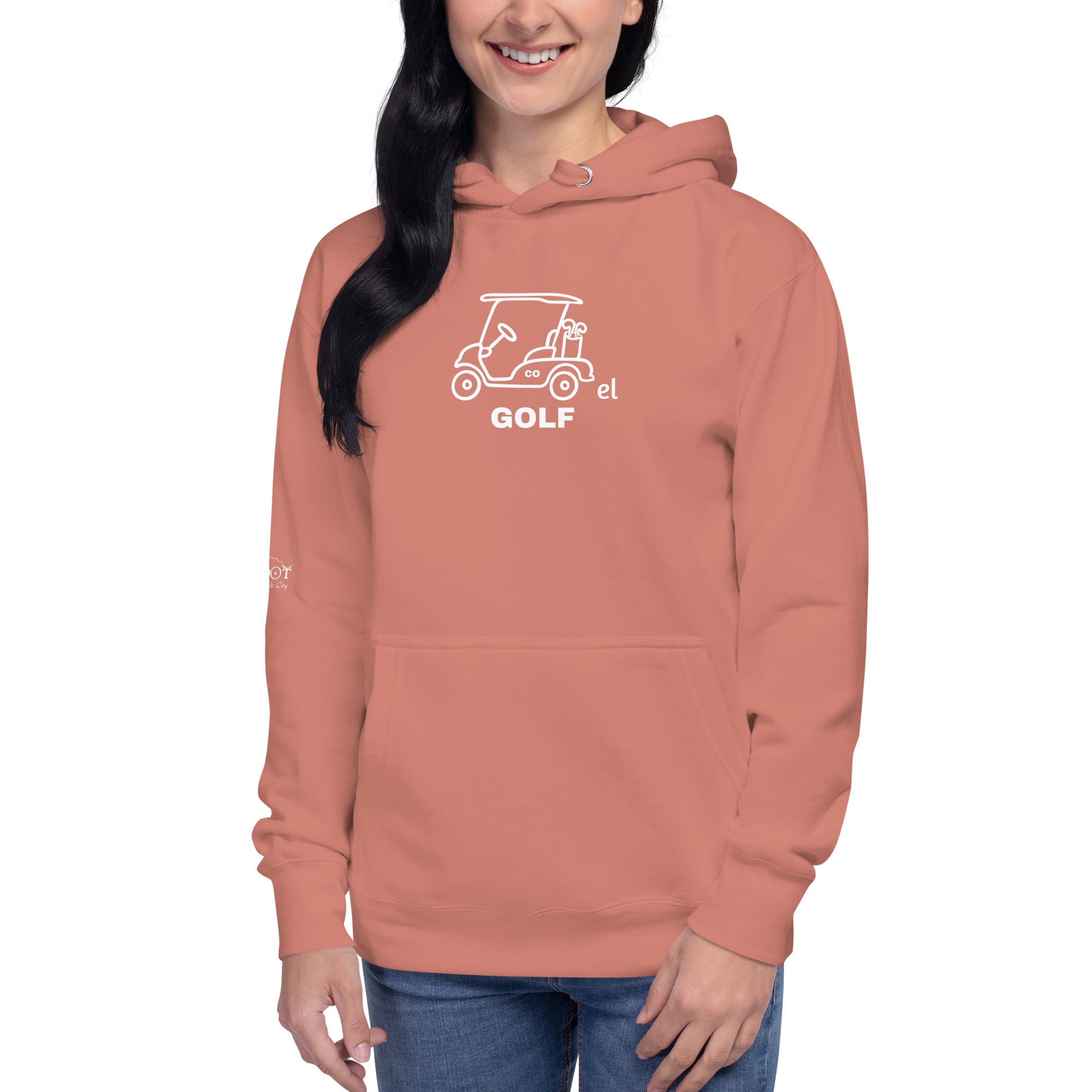 Unisex Hoodie "Everything Breaks away from the Greenhorn on the Back"