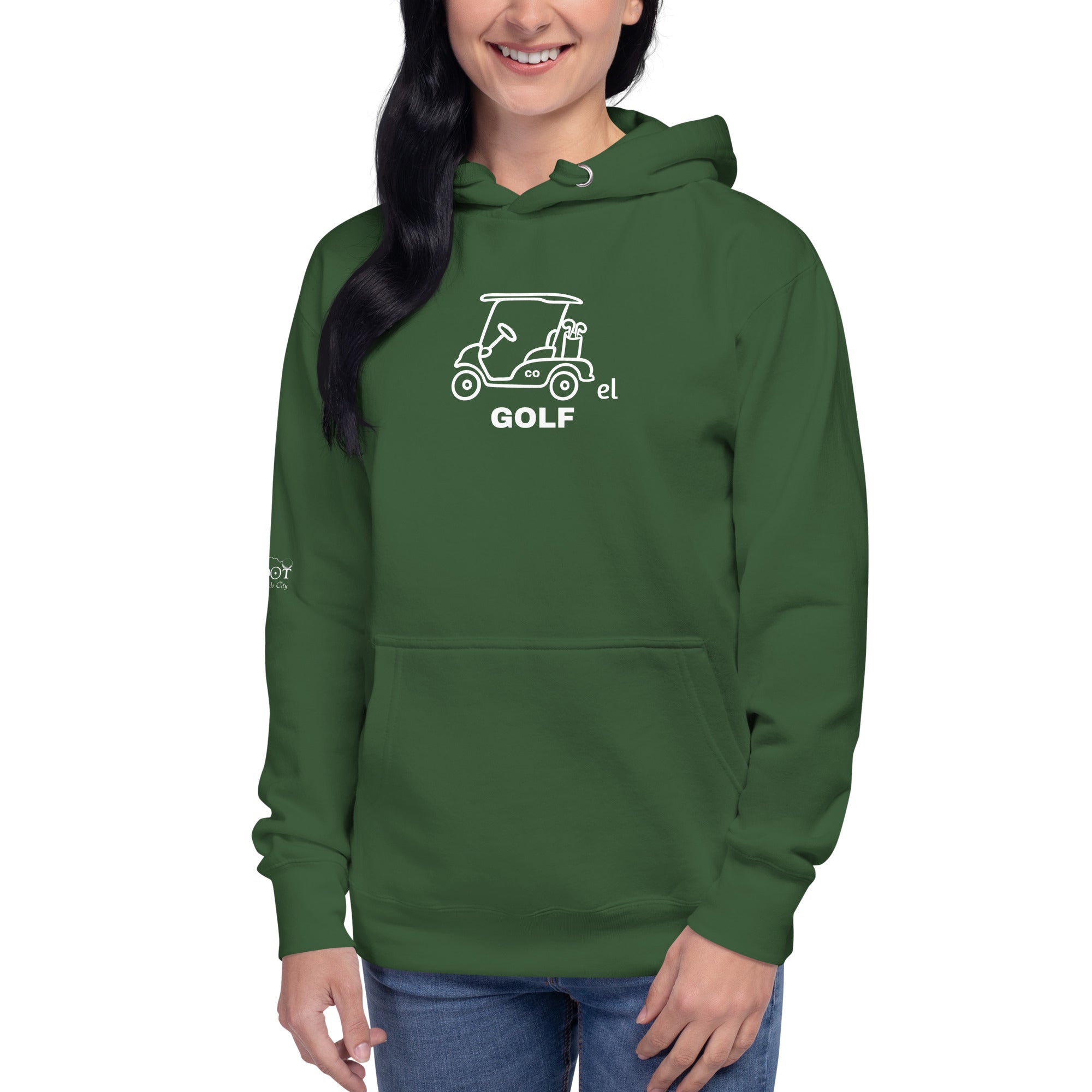 Unisex Hoodie "Everything Breaks away from the Greenhorn on the Back"