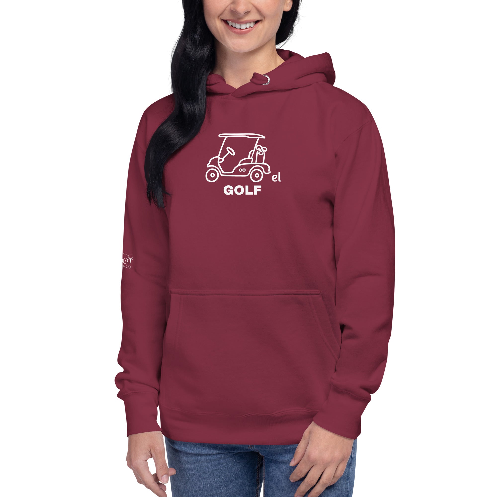 Unisex Hoodie "Everything Breaks away from the Greenhorn on the Back"