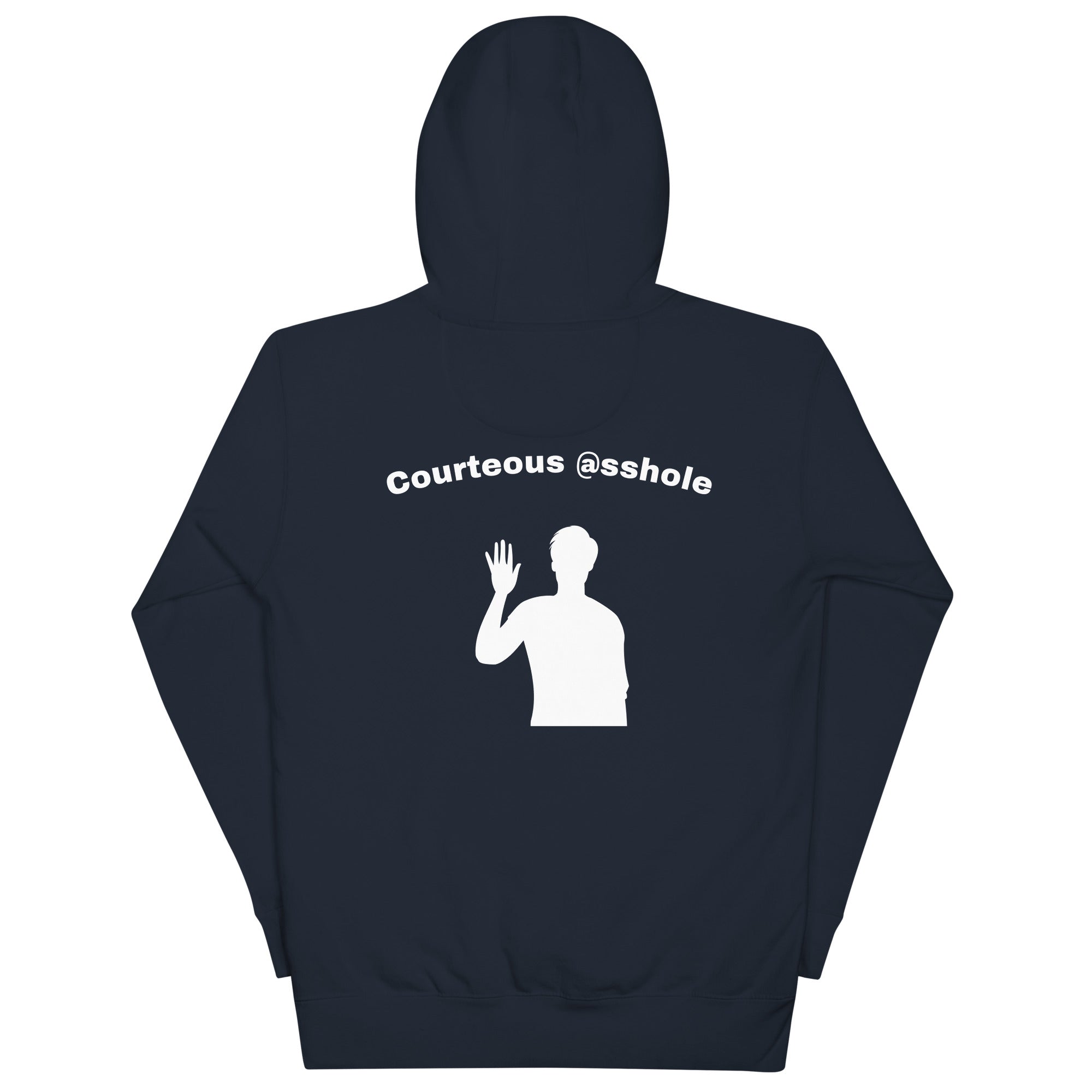 Unisex Hoodie "Courteous @sshole"