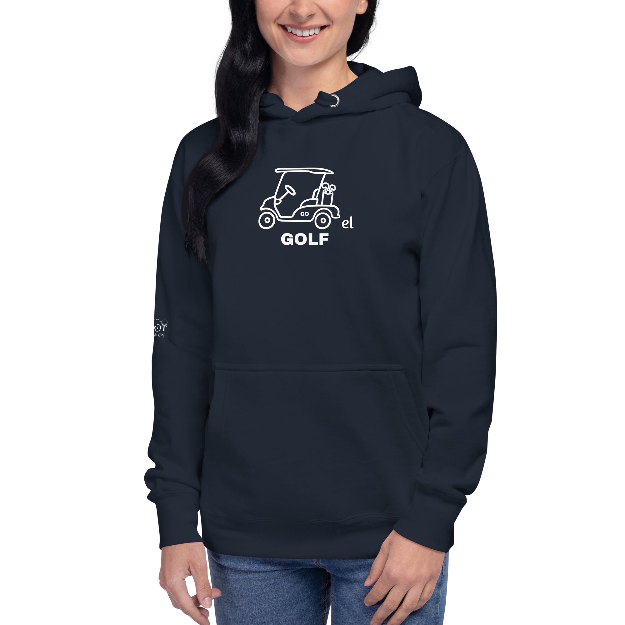 Unisex Hoodie "Everything Breaks away from the Greenhorn on the Back"