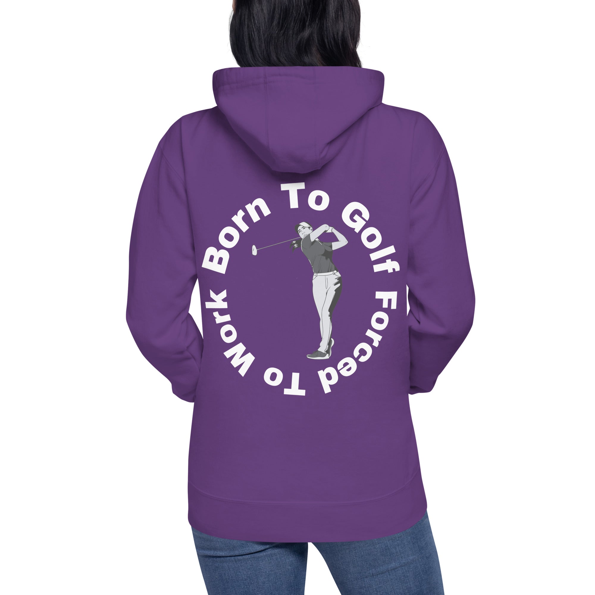 Unisex Hoodie "Born to golf, forced to work"