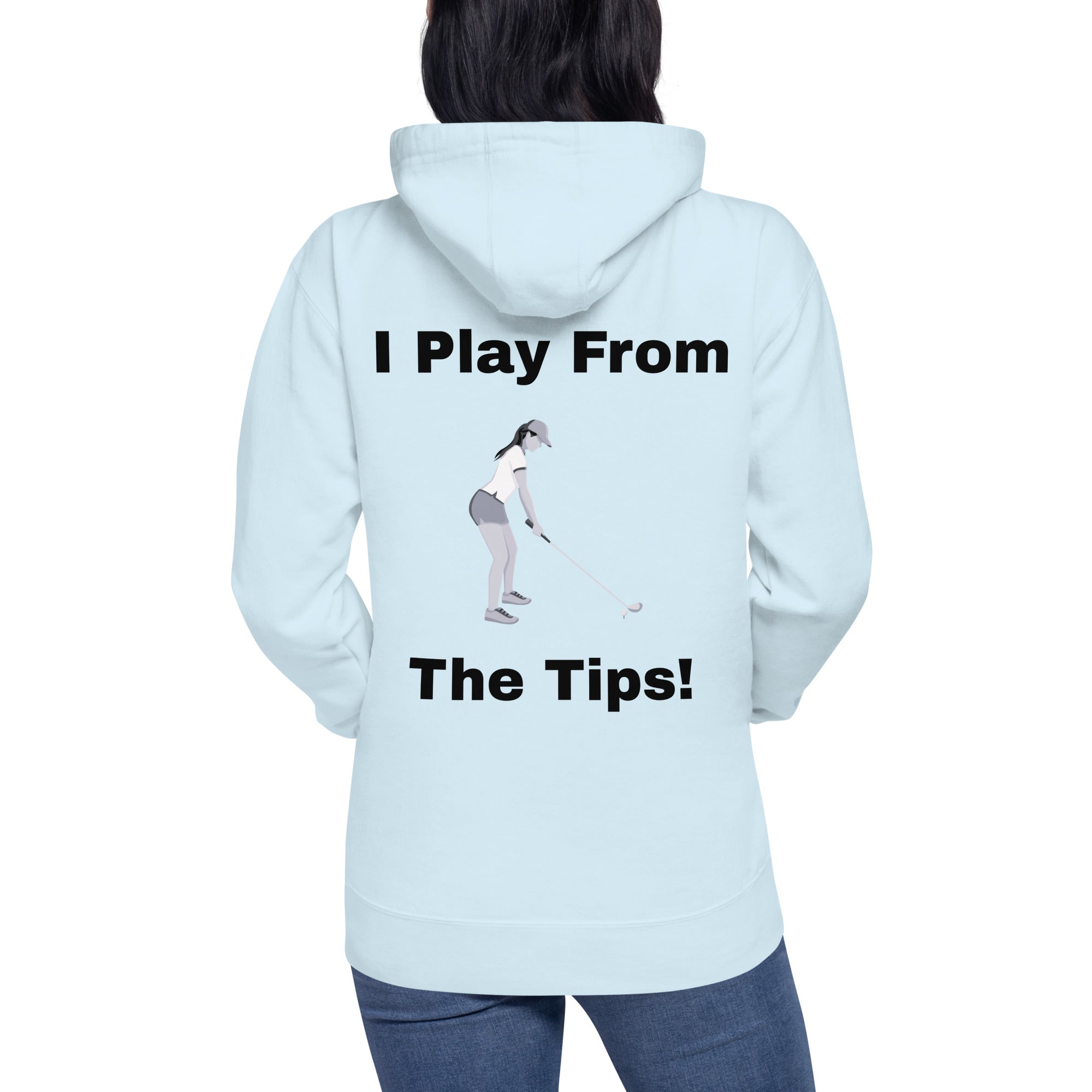 Unisex Hoodie”I play from the tips”