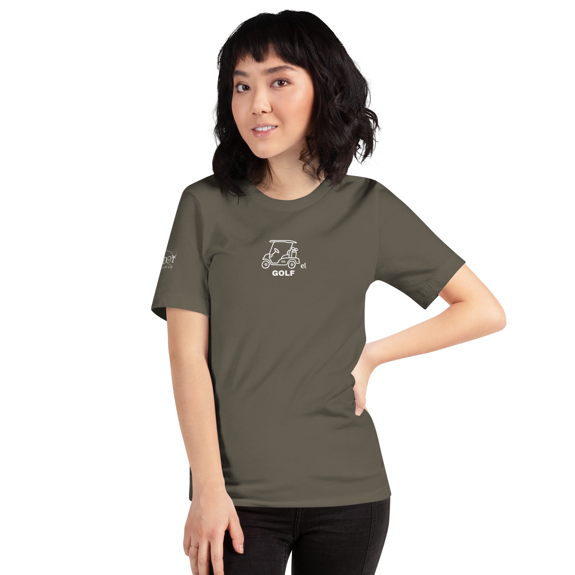 Unisex t-shirt "Everything Breaks away from the Greenhorn on the Back"