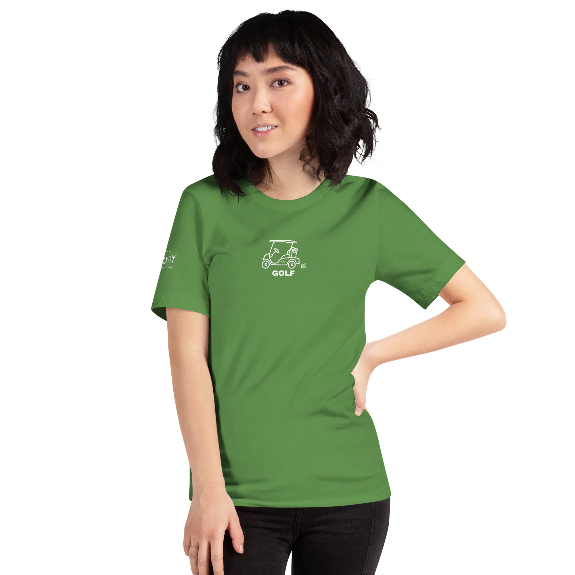 Unisex t-shirt "Everything Breaks away from the Greenhorn on the Back"