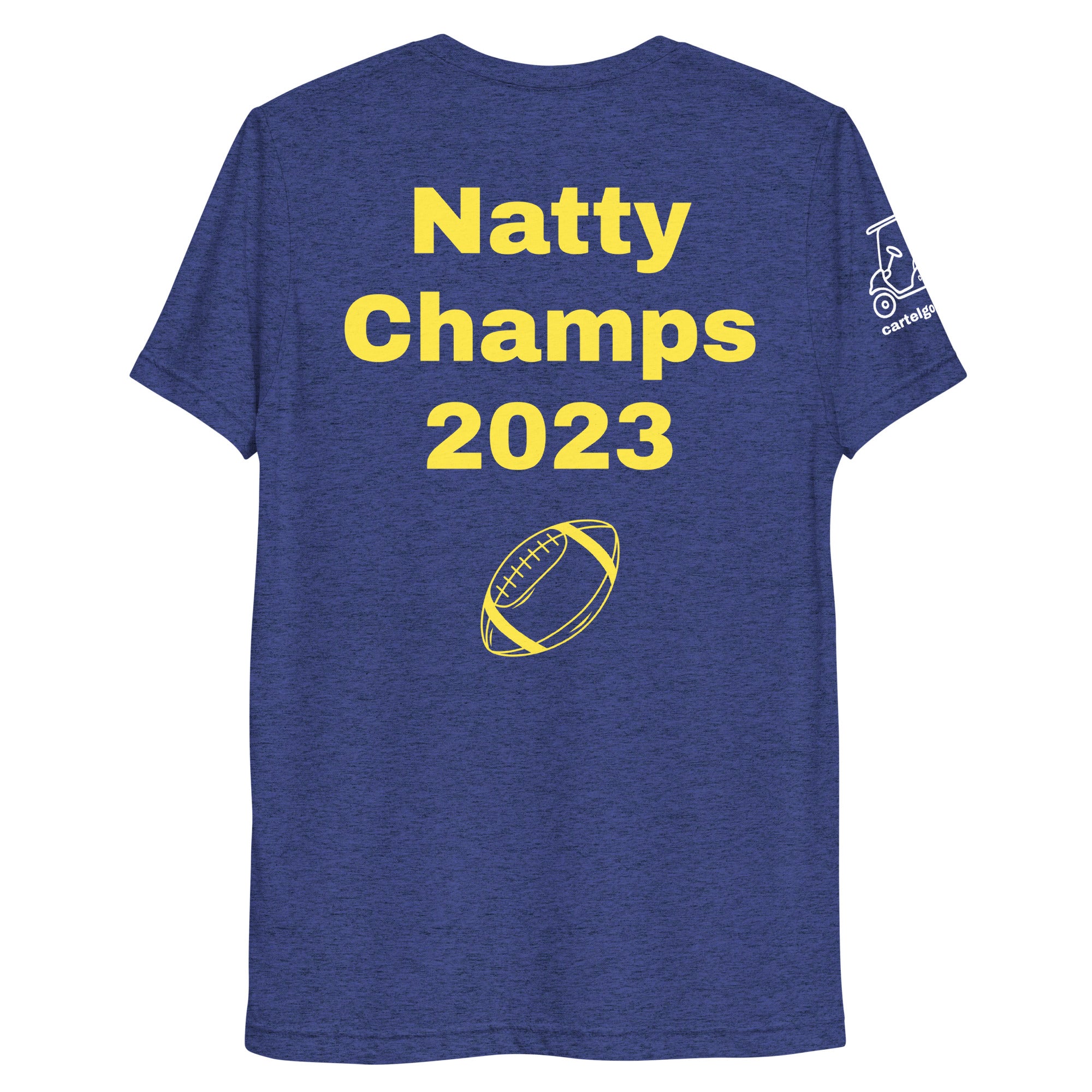 Short sleeve t-shirt "Go Blue Natty Champs 2023"
