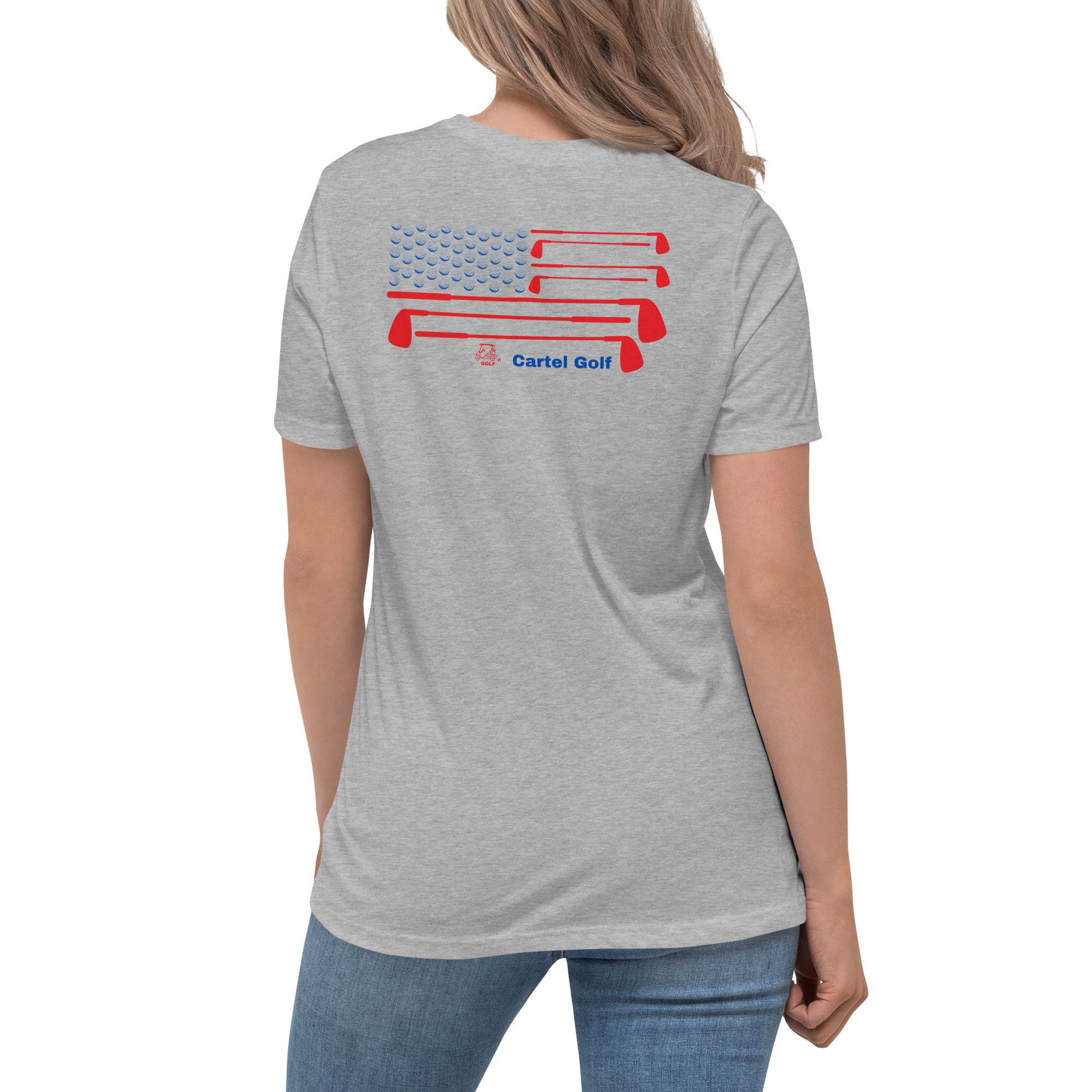 Women's Relaxed T-Shirt "Cartel Golf USA"