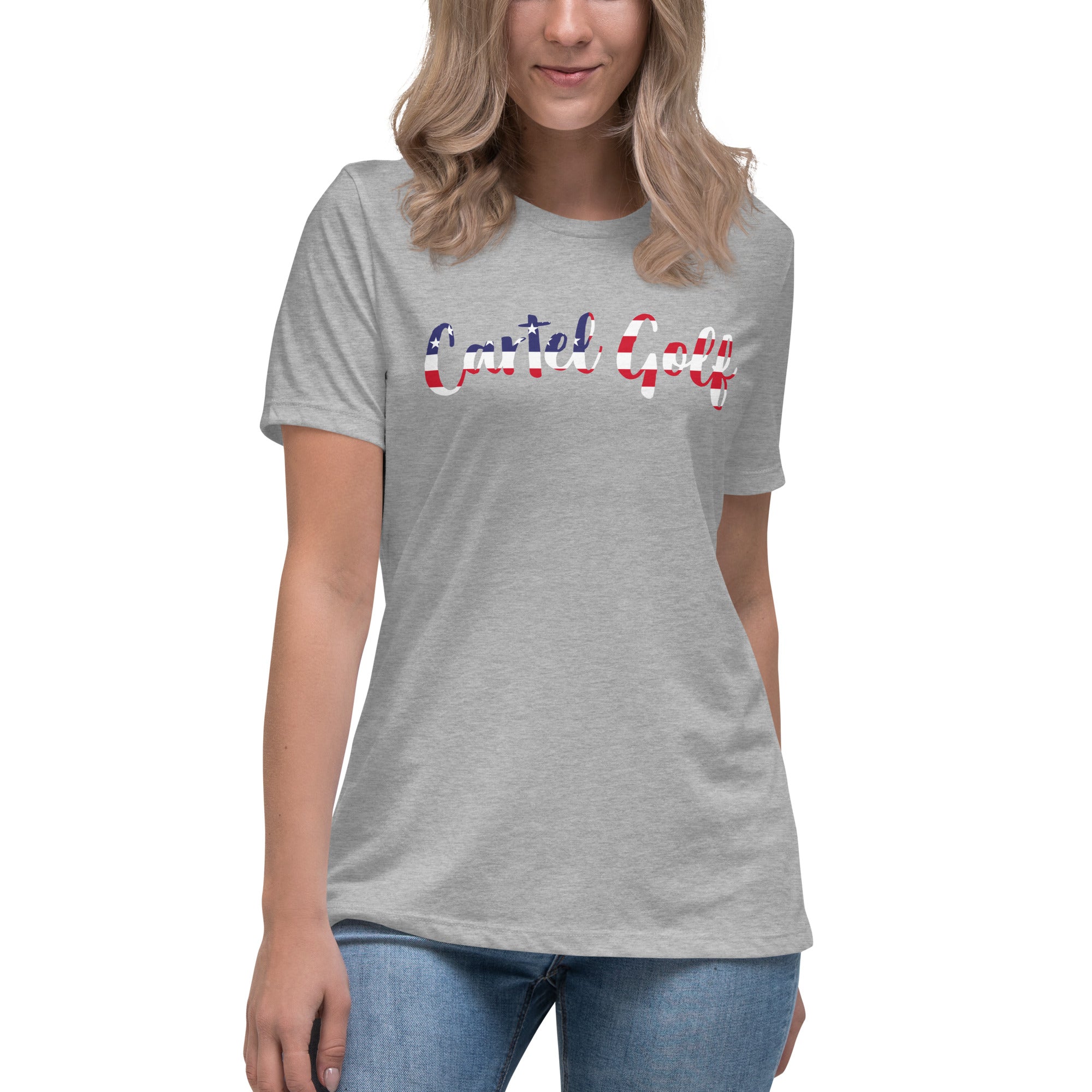 Women's Relaxed T-Shirt "Cartel Golf USA"