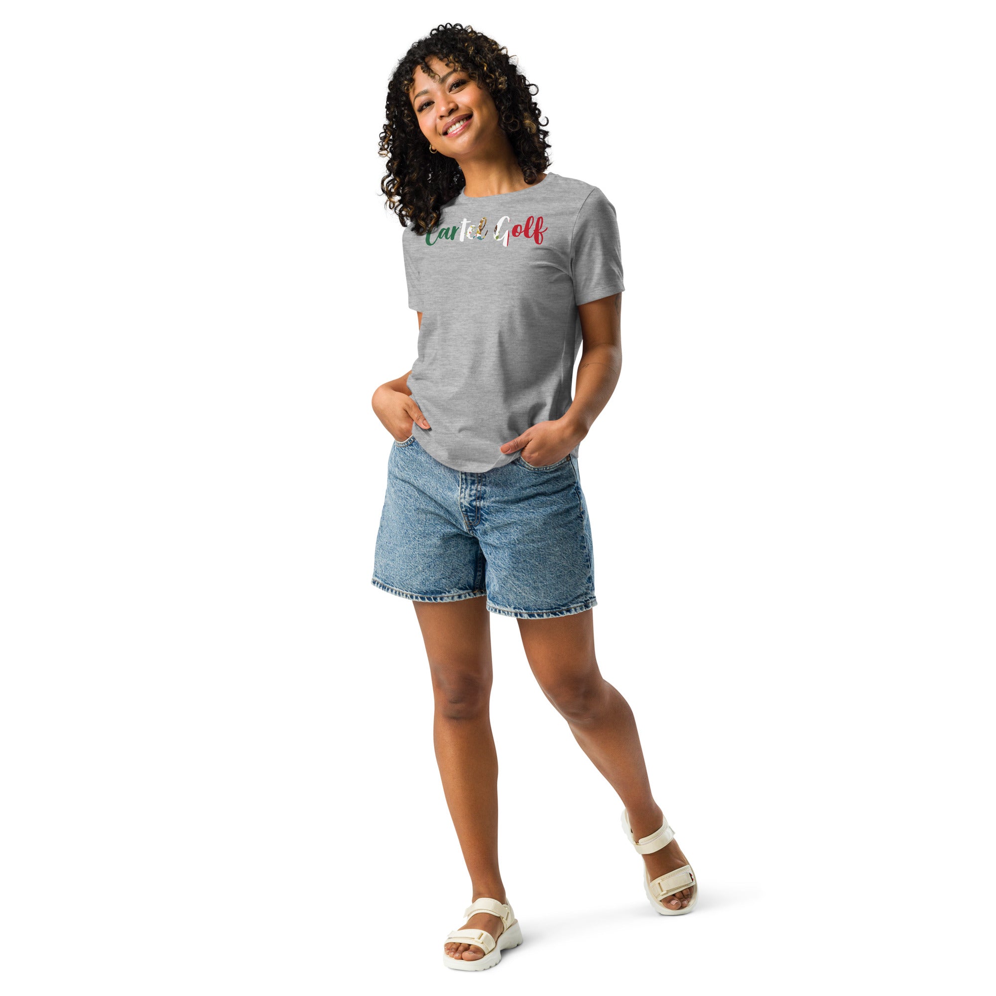 Women's Relaxed T-Shirt "Cartel Golf Mexico"