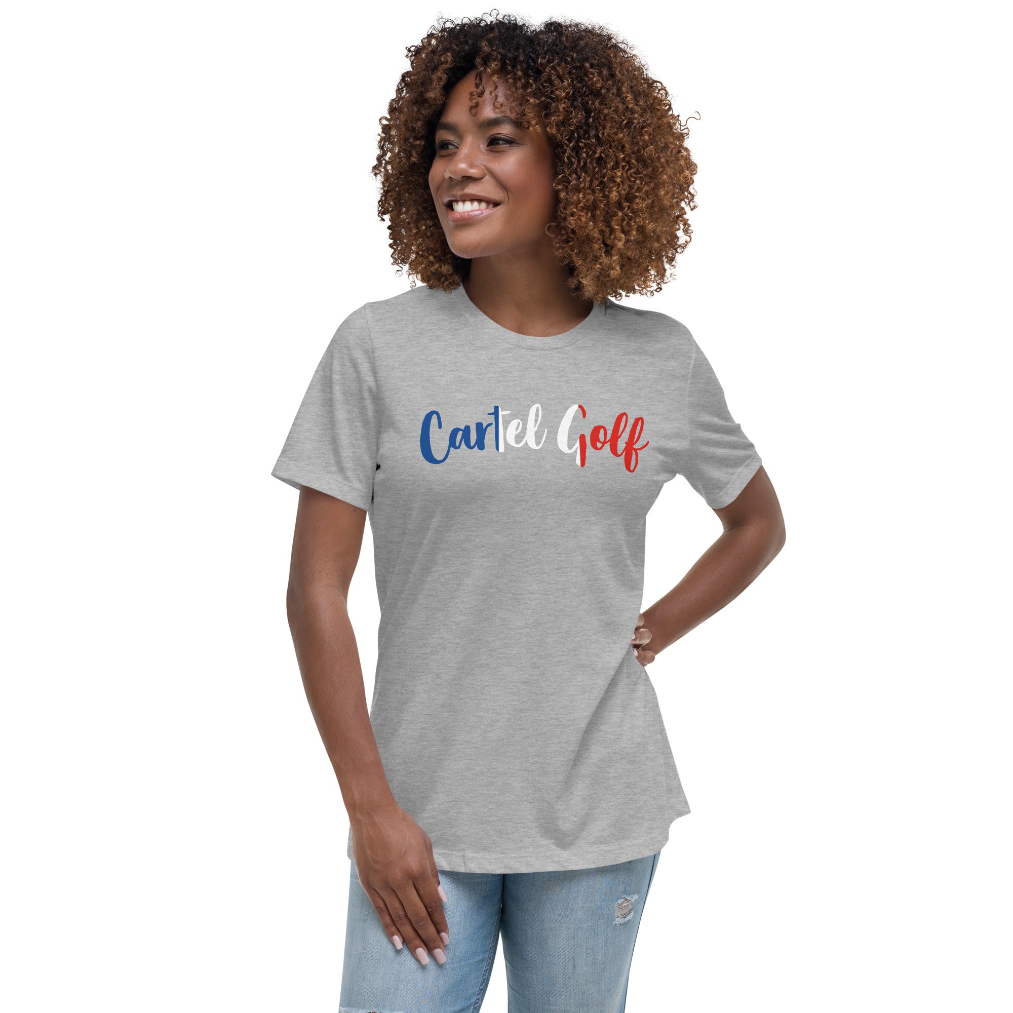 Women's Relaxed T-Shirt "Cartel Golf France"