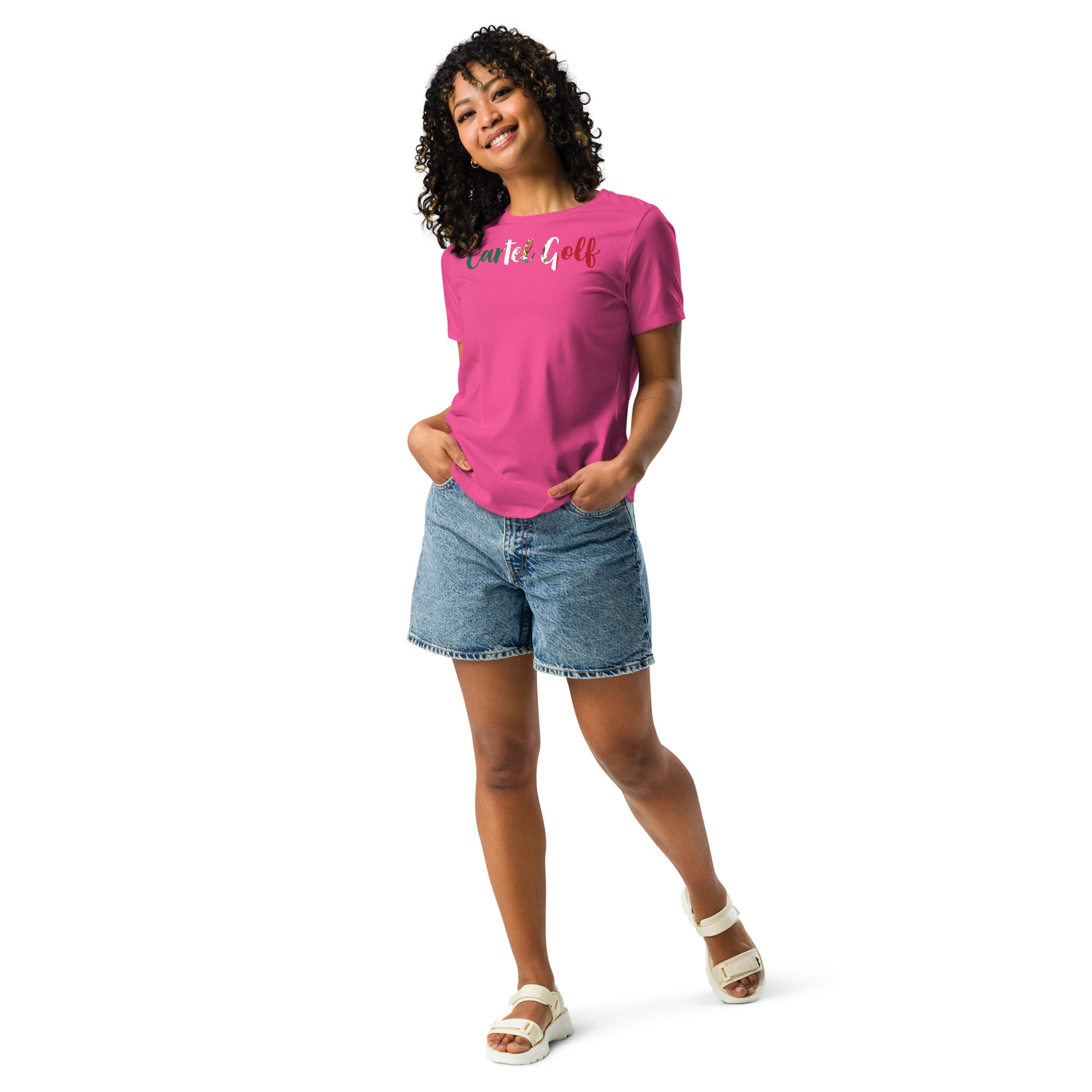 Women's Relaxed T-Shirt "Cartel Golf Mexico"