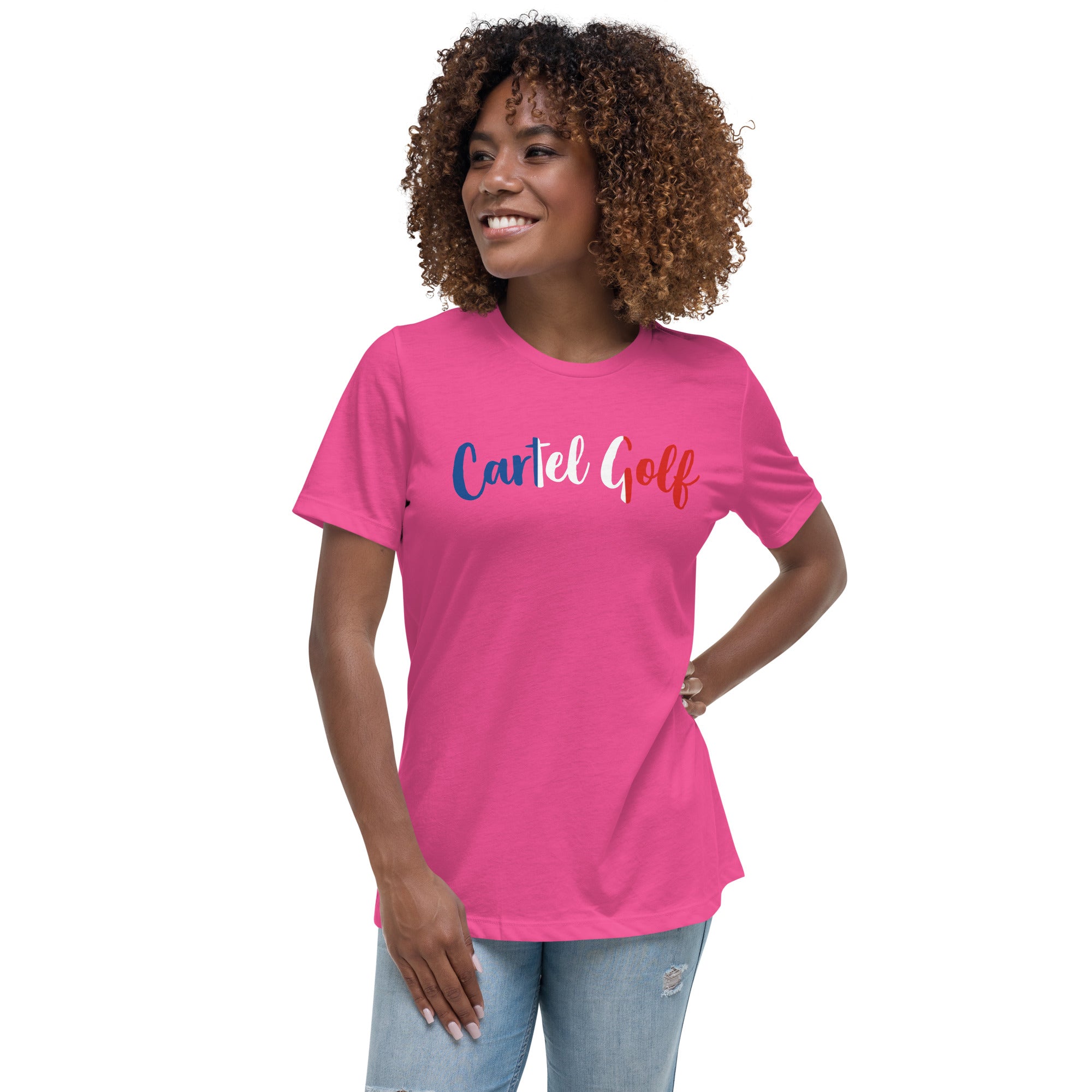 Women's Relaxed T-Shirt "Cartel Golf France"