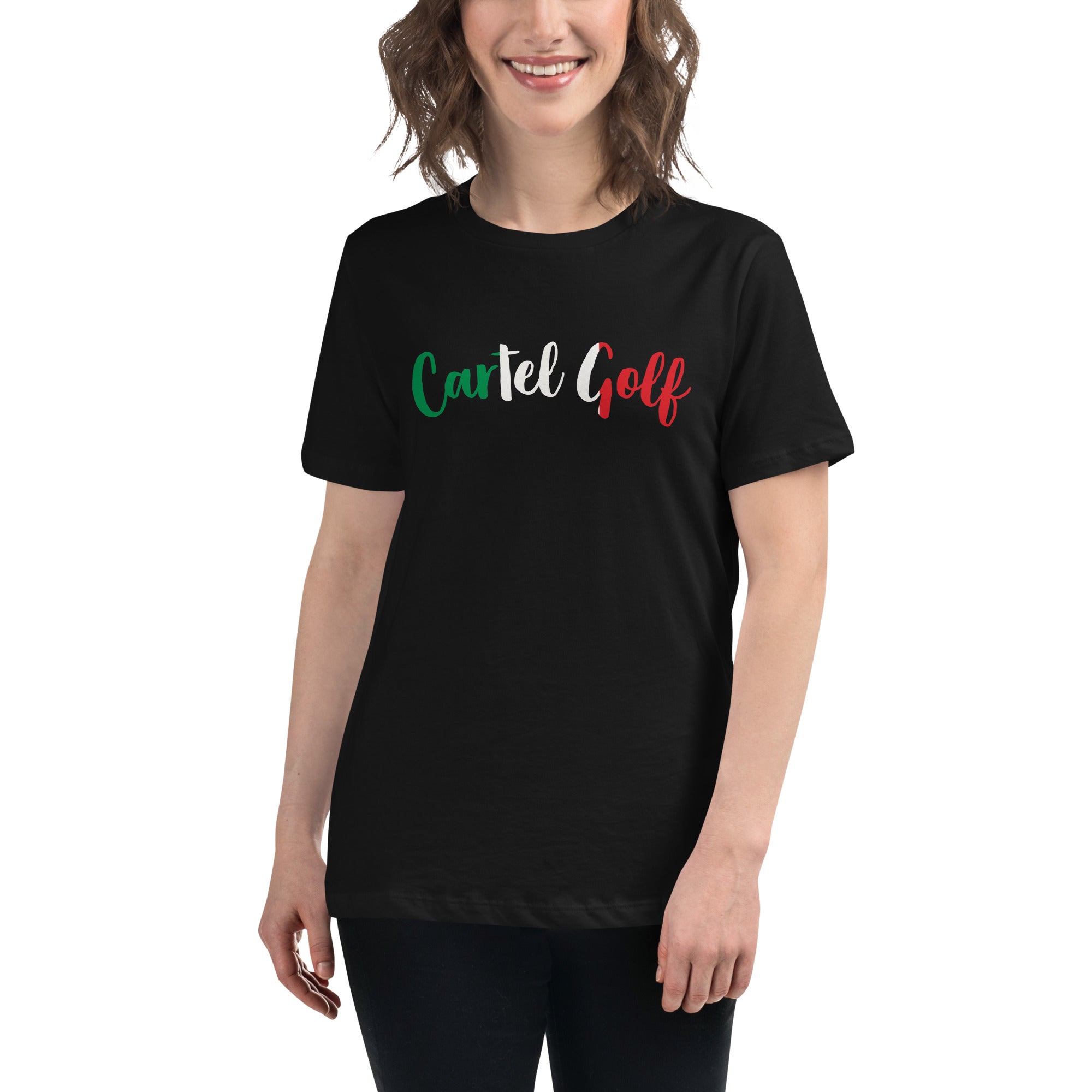 Women's Relaxed T-Shirt "Cartel Golf Italian"