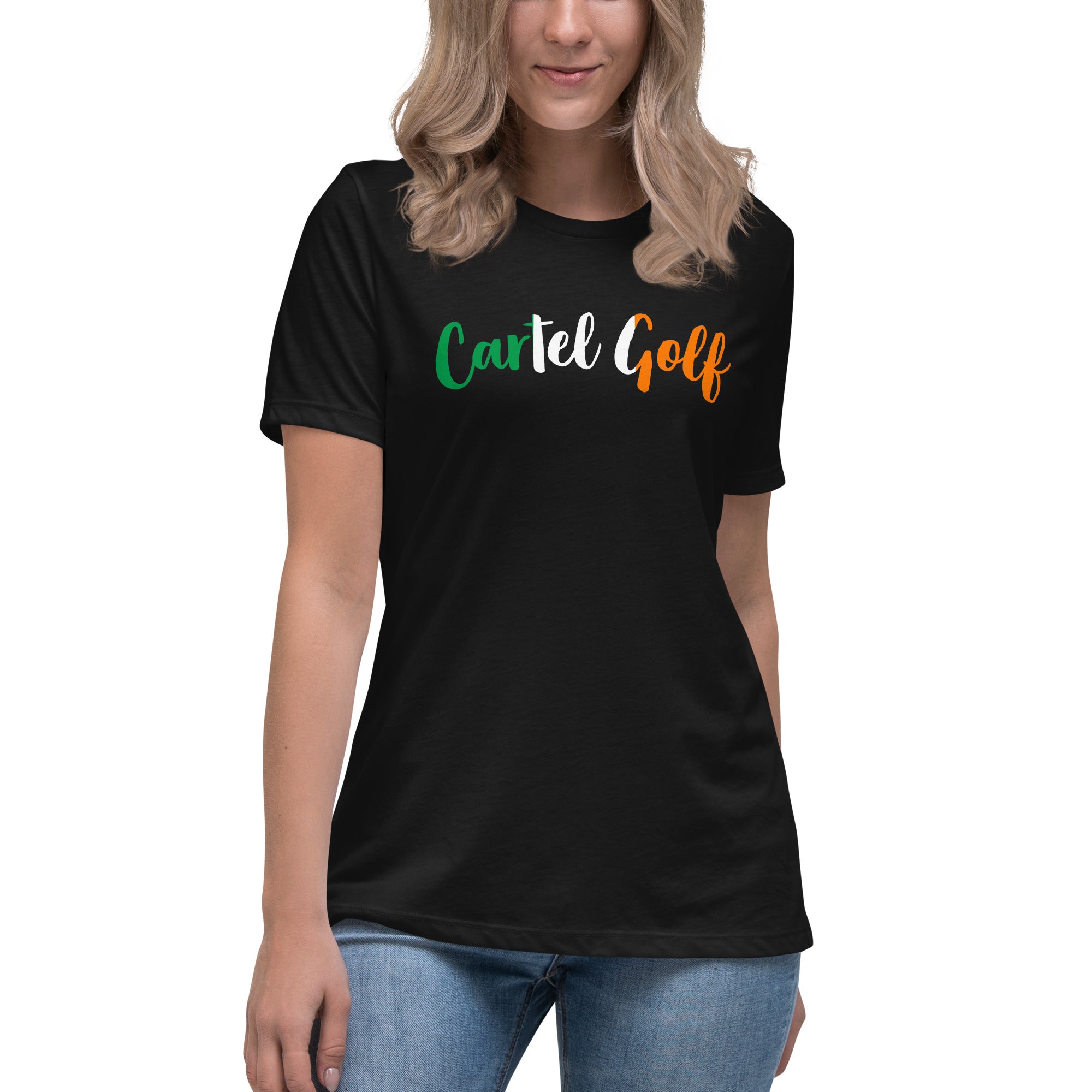 Women's Relaxed T-Shirt "Cartel Golf Irish"