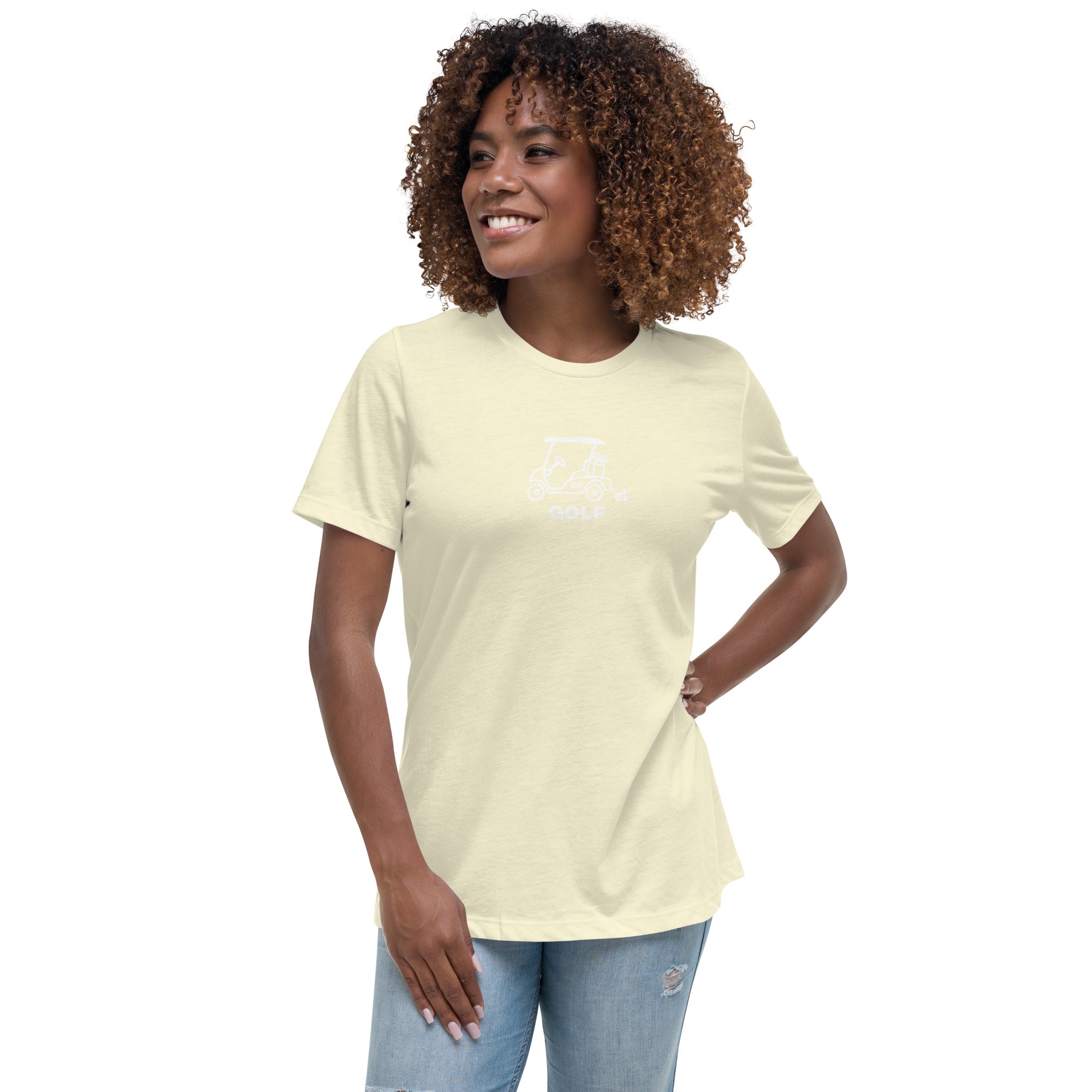 Women's Relaxed T-Shirt "Back 9s Matter"