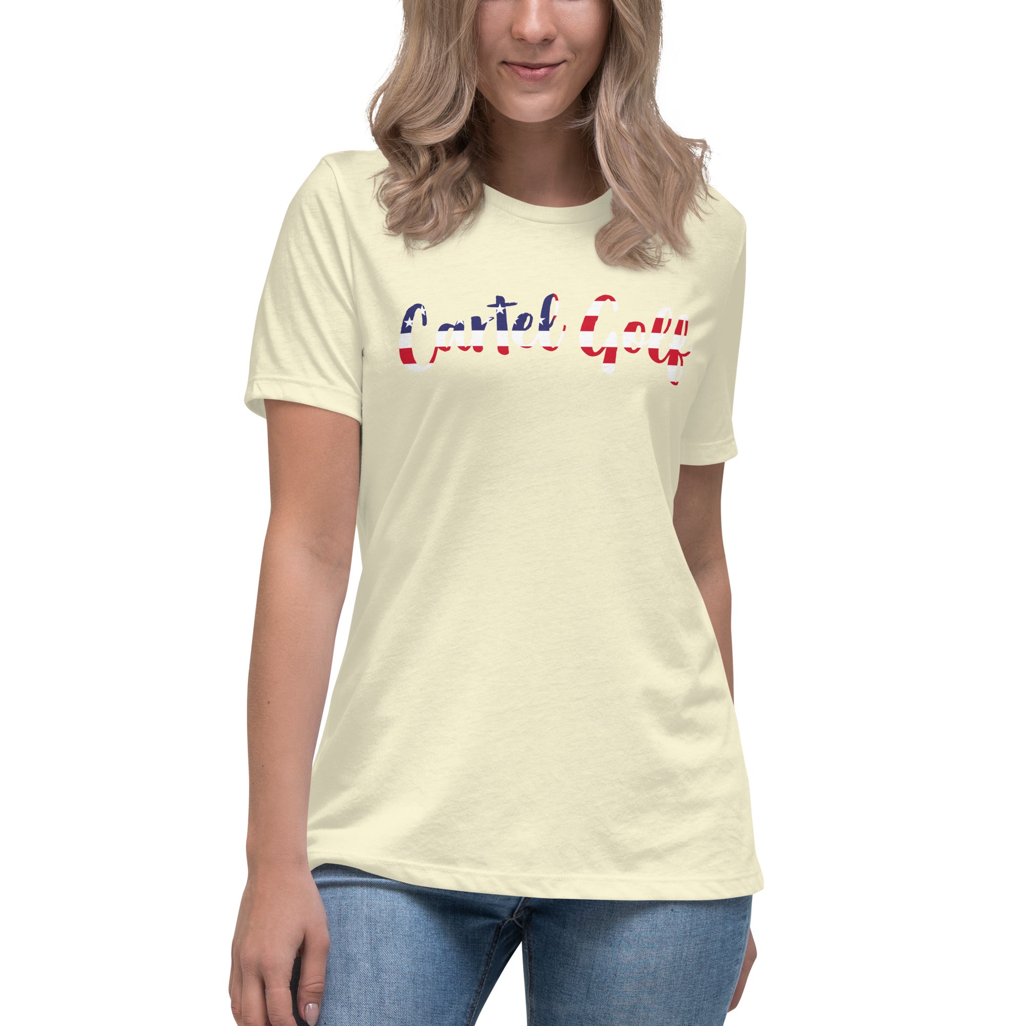 Women's Relaxed T-Shirt "Cartel Golf USA"