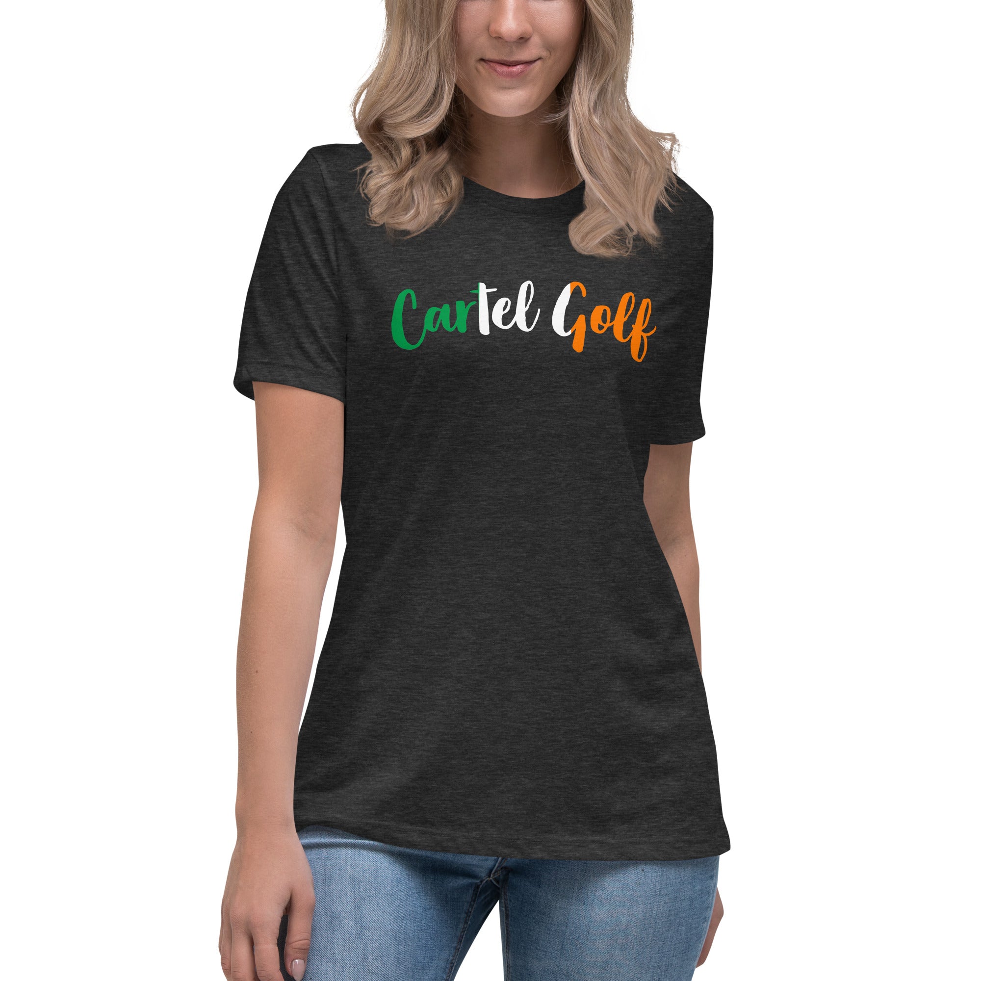 Women's Relaxed T-Shirt "Cartel Golf Irish"