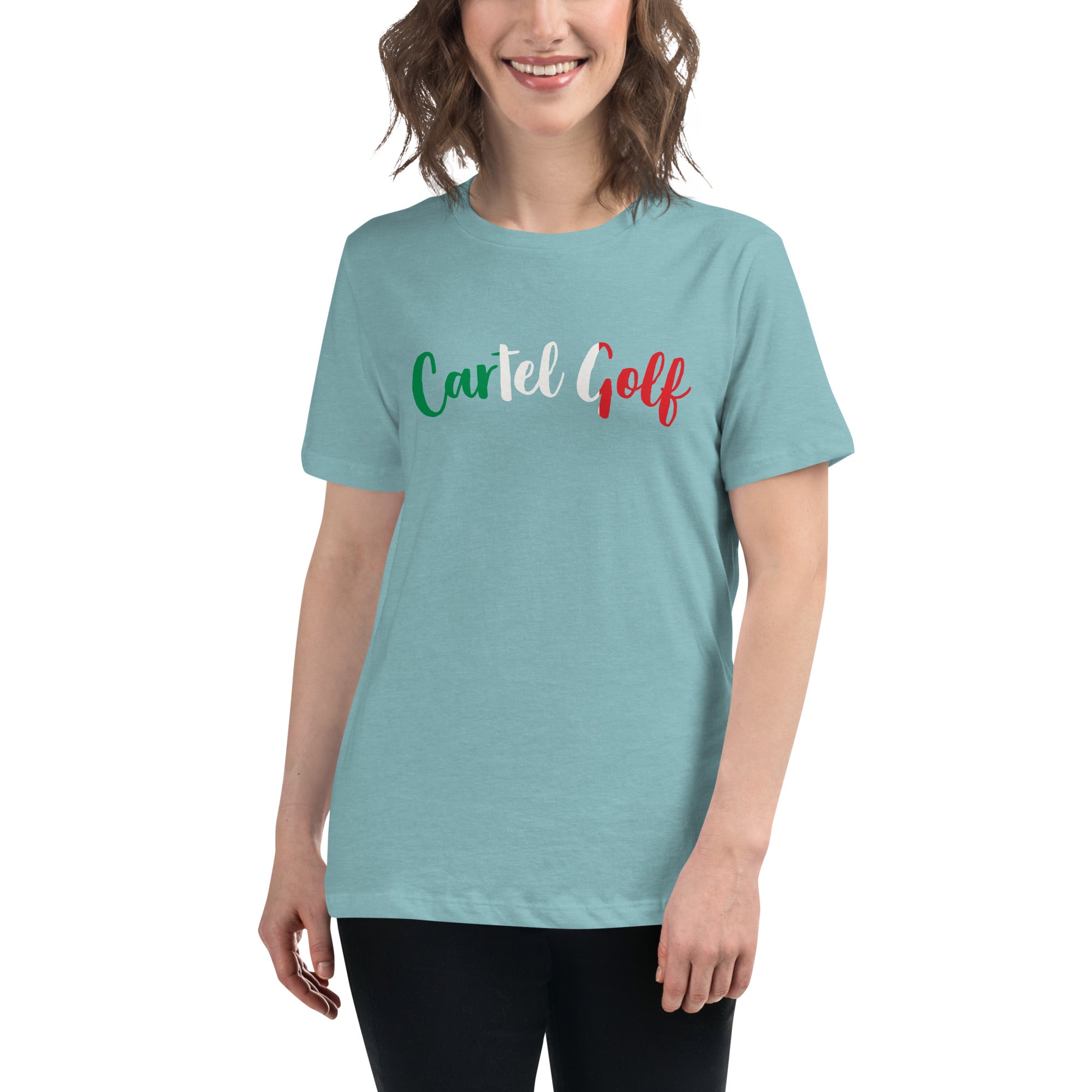 Women's Relaxed T-Shirt "Cartel Golf Italian"