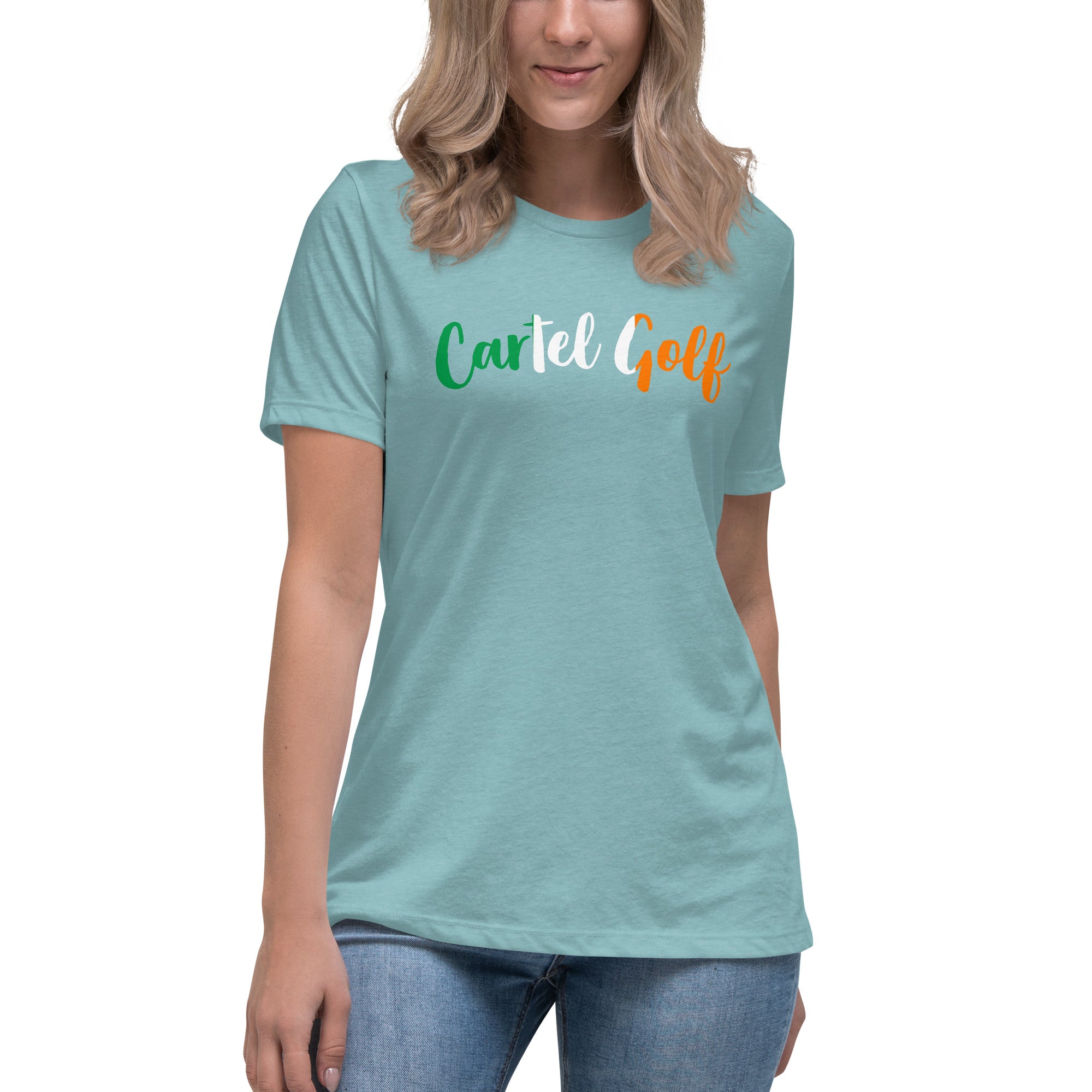 Women's Relaxed T-Shirt "Cartel Golf Irish"