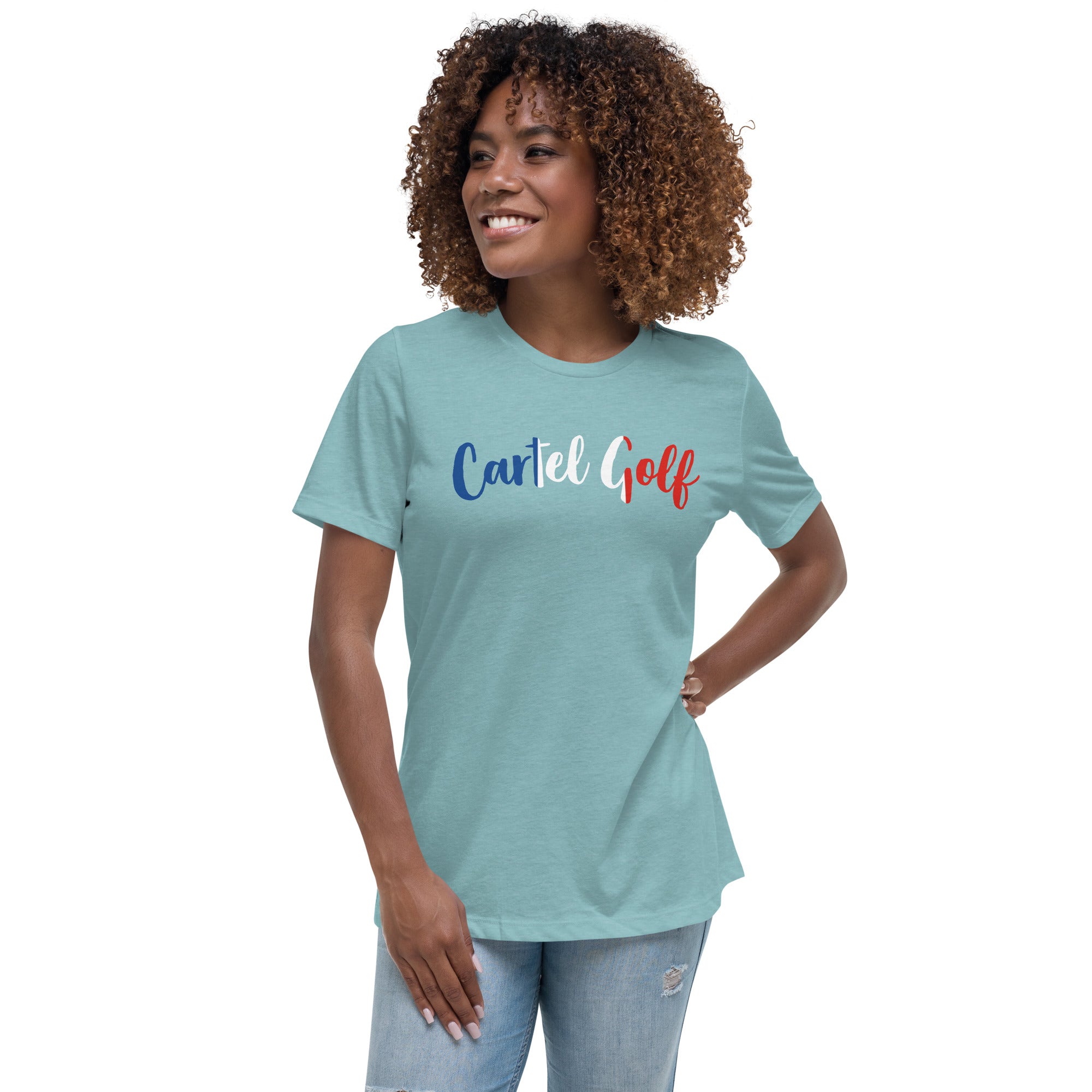 Women's Relaxed T-Shirt "Cartel Golf France"