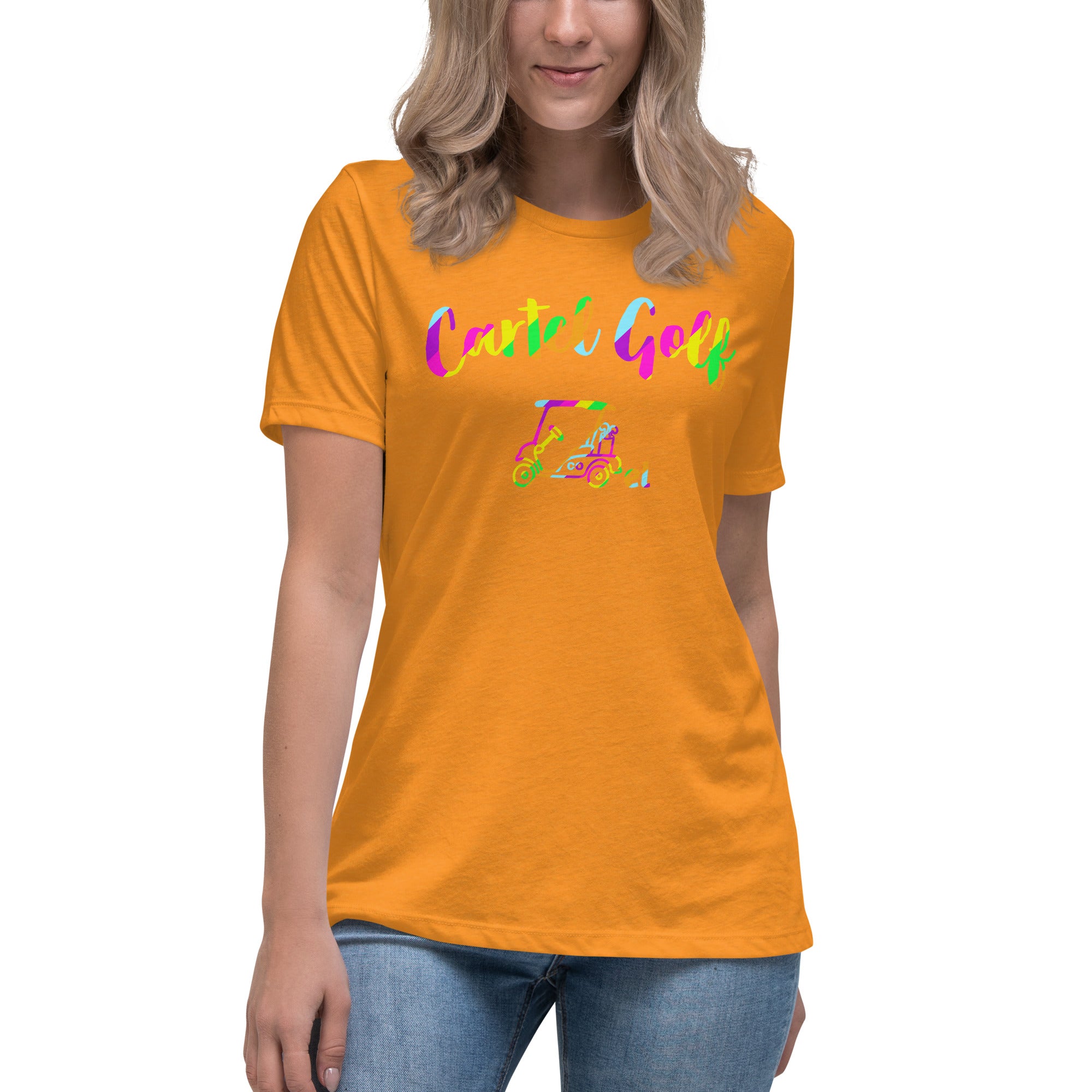 Women's Relaxed T-Shirt "Cartel Golf Colorful"