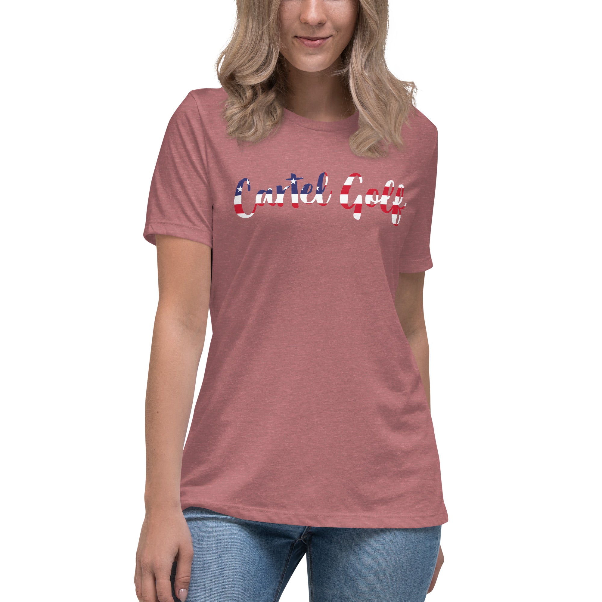 Women's Relaxed T-Shirt "Cartel Golf USA"