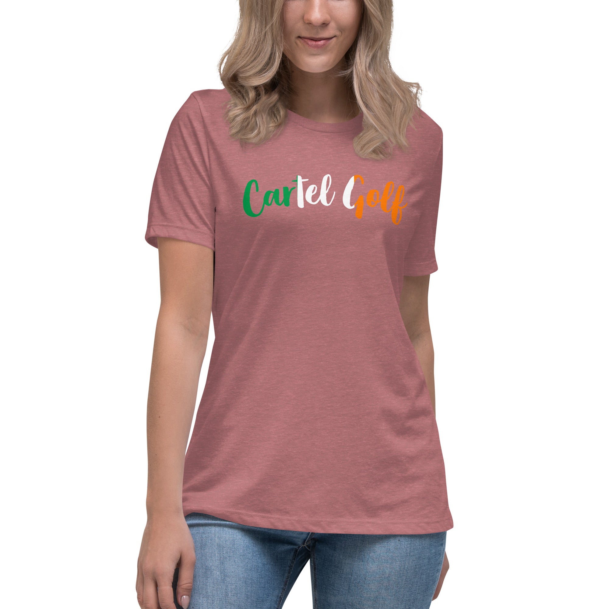 Women's Relaxed T-Shirt "Cartel Golf Irish"