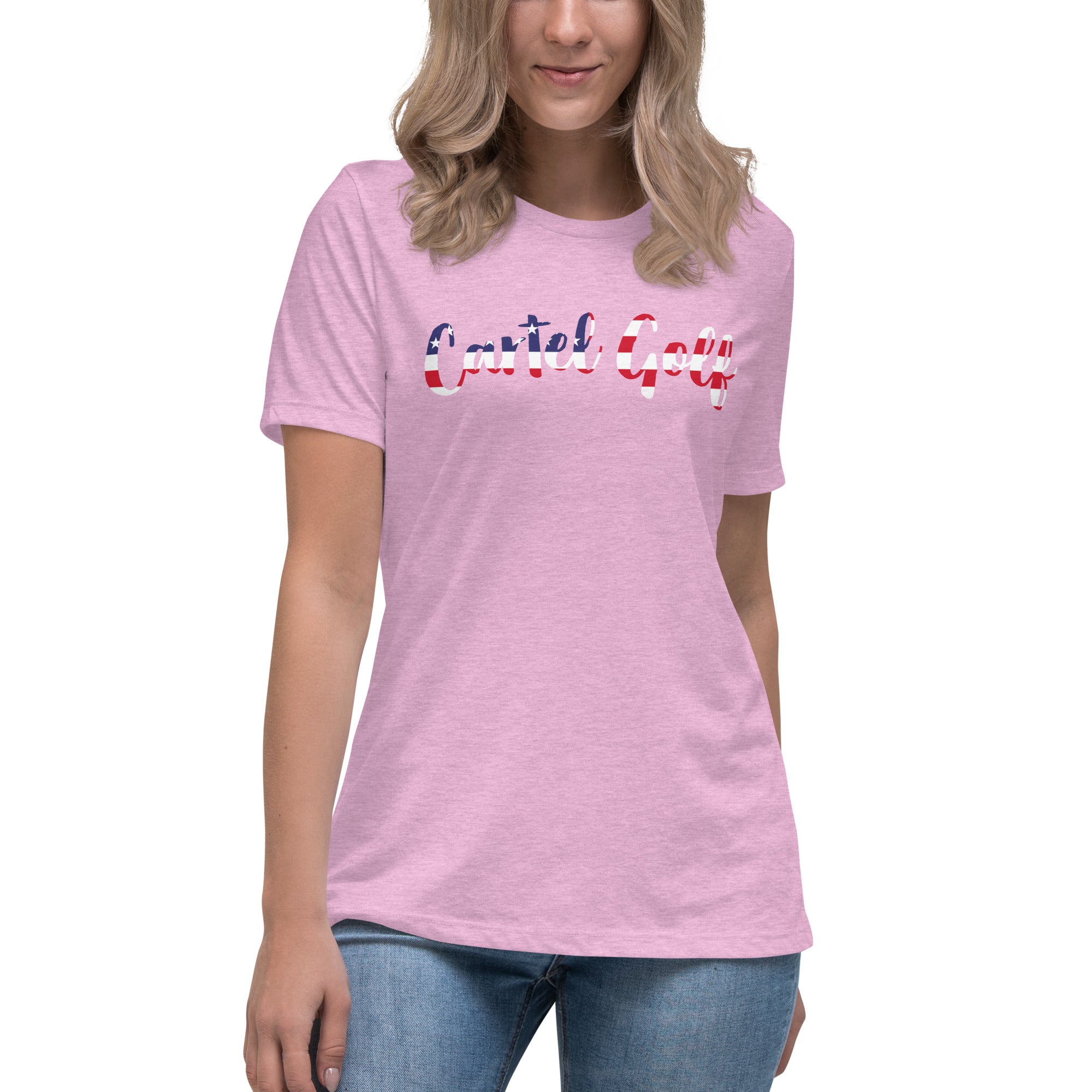 Women's Relaxed T-Shirt "Cartel Golf USA"