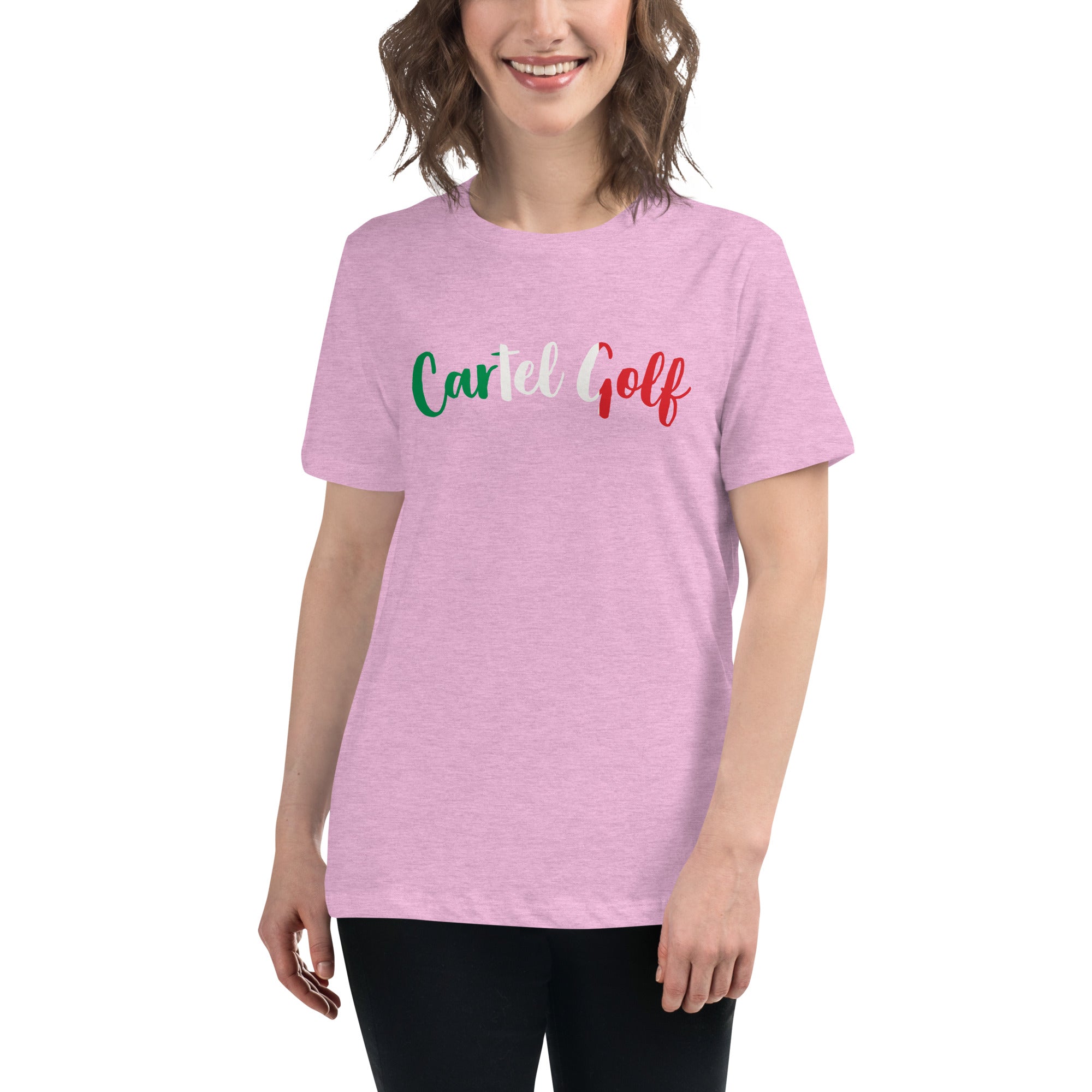 Women's Relaxed T-Shirt "Cartel Golf Italian"