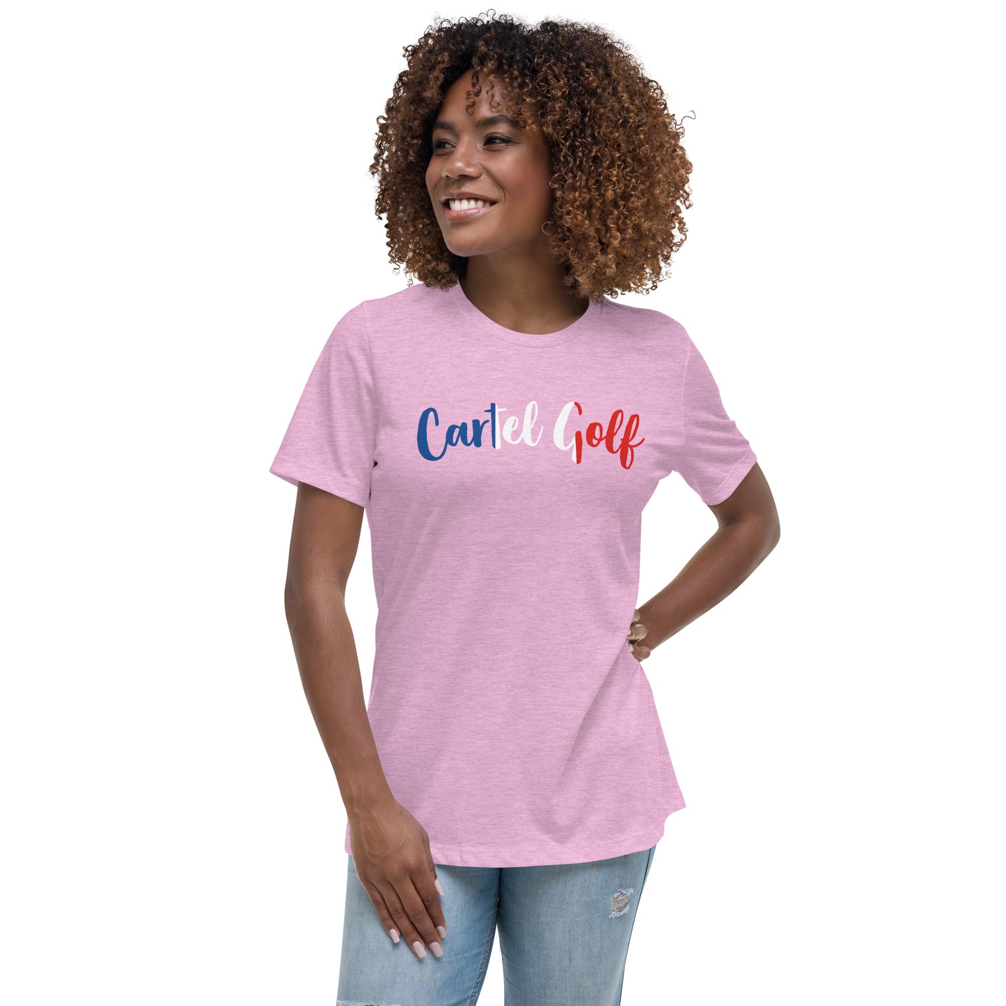 Women's Relaxed T-Shirt "Cartel Golf France"