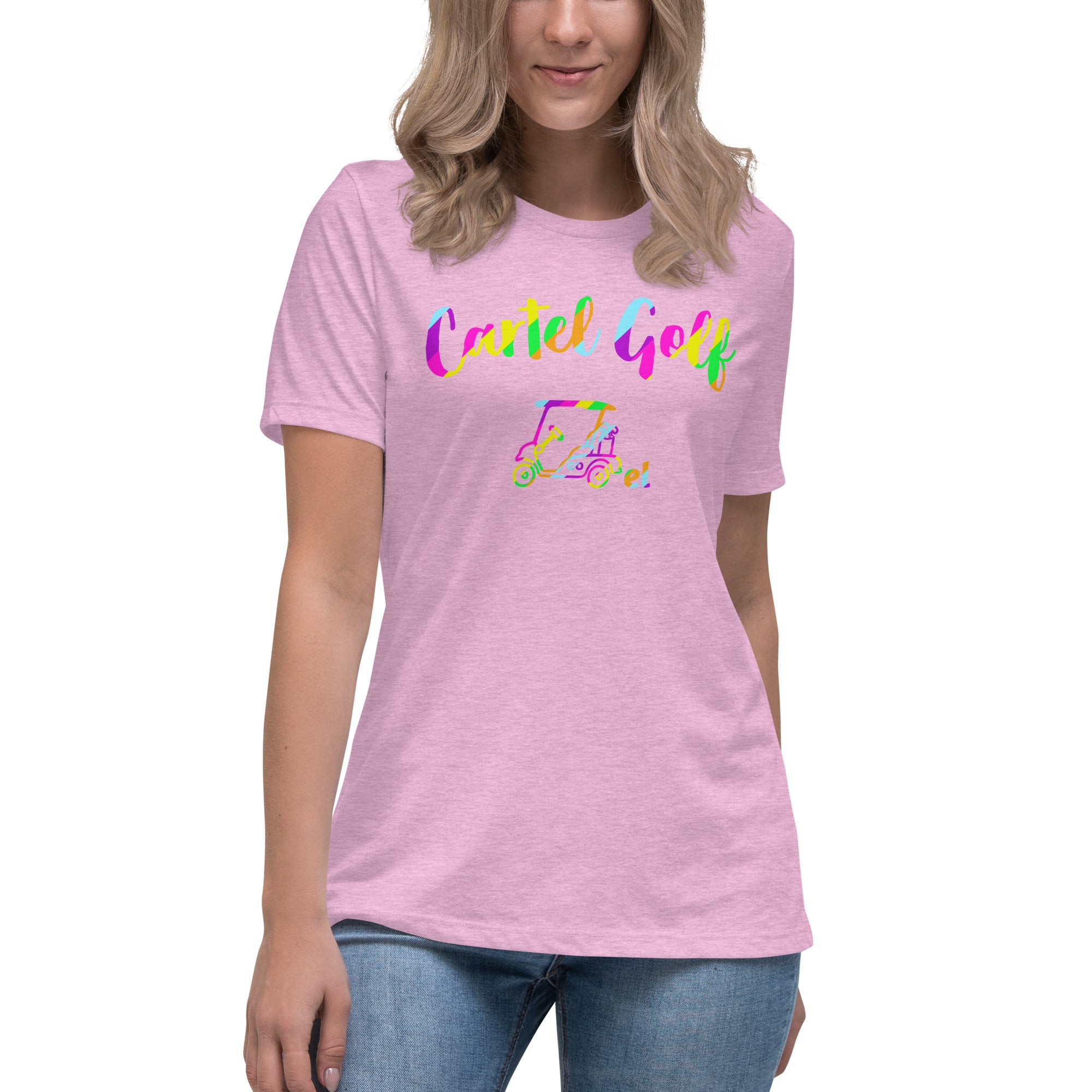 Women's Relaxed T-Shirt "Cartel Golf Colorful"