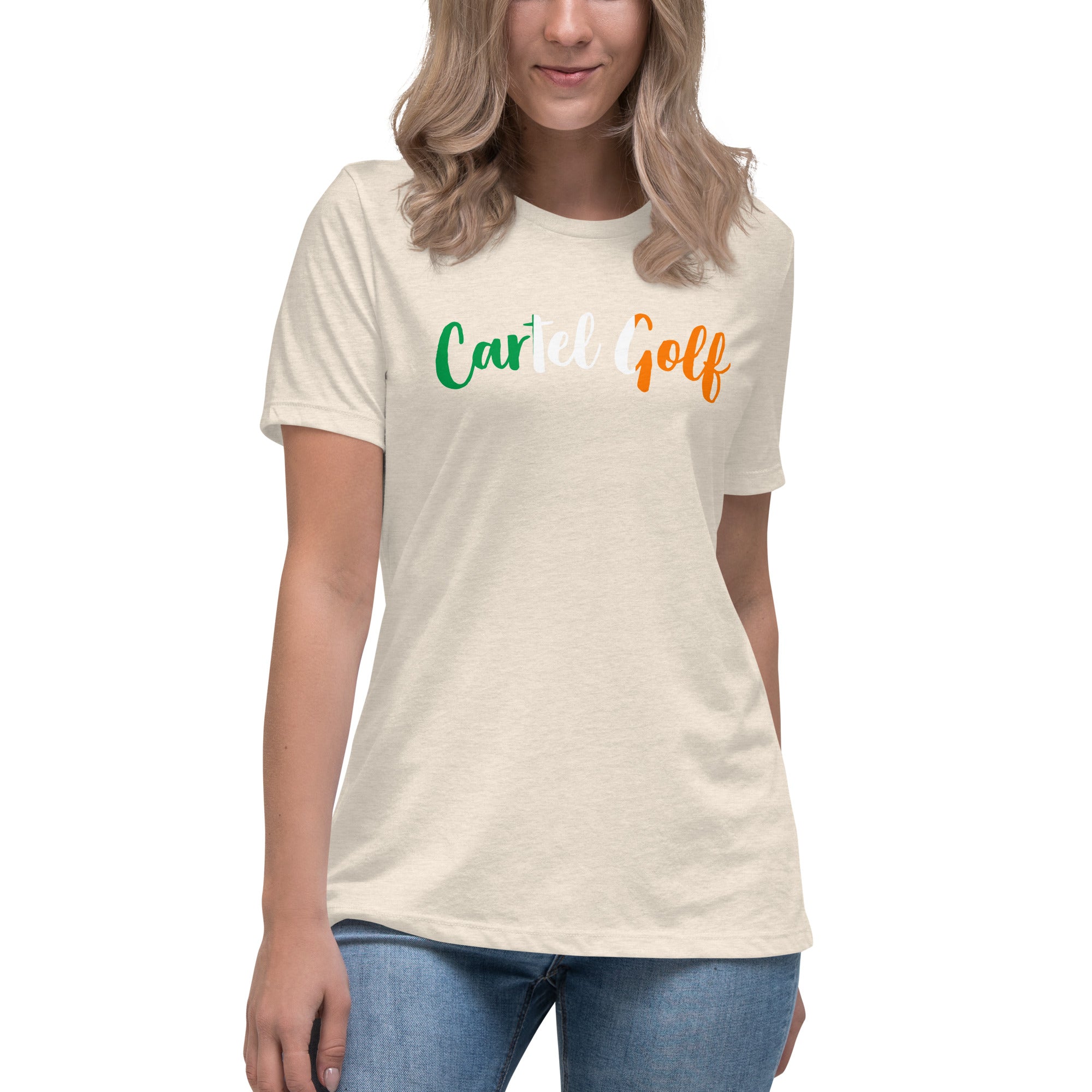 Women's Relaxed T-Shirt "Cartel Golf Irish"