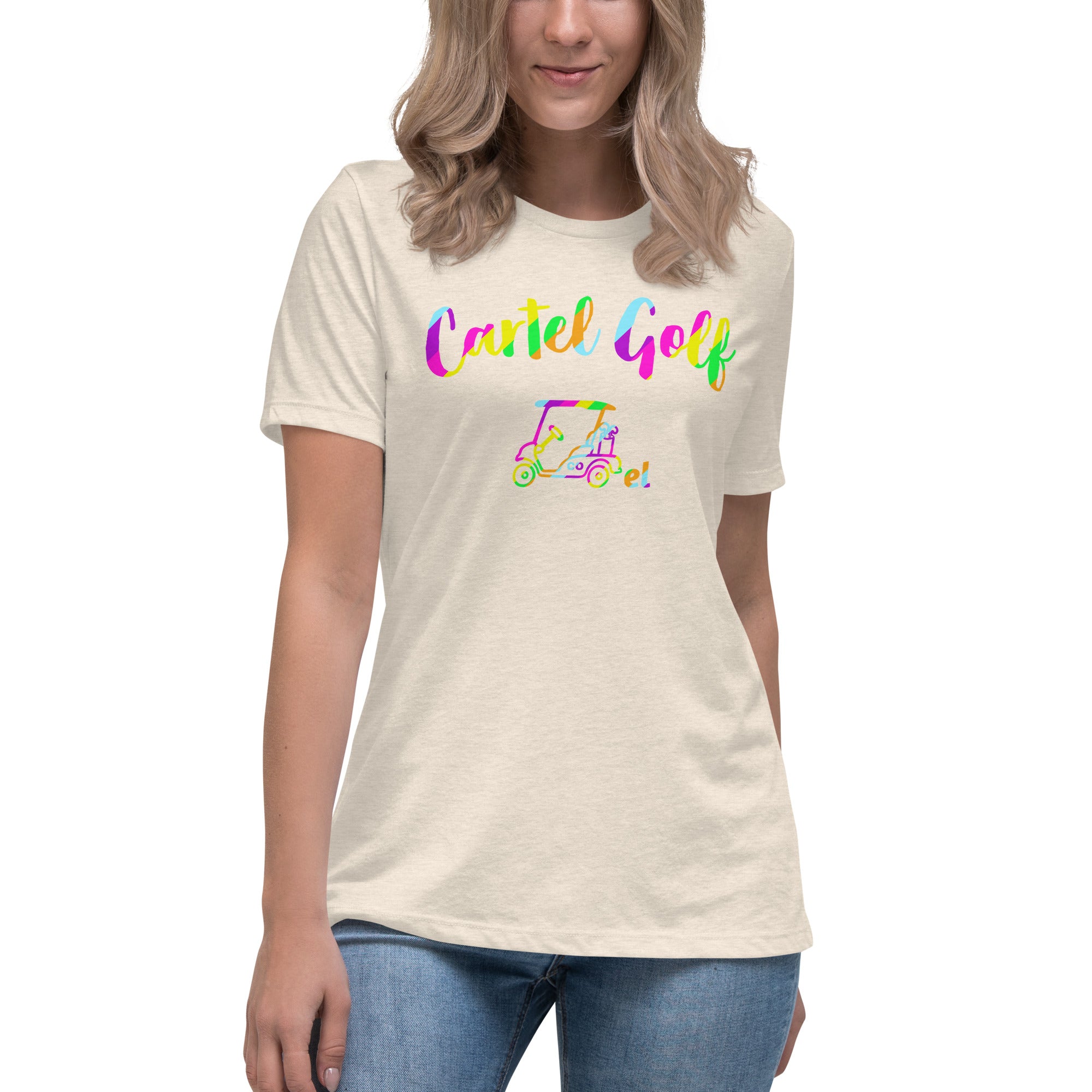 Women's Relaxed T-Shirt "Cartel Golf Colorful"