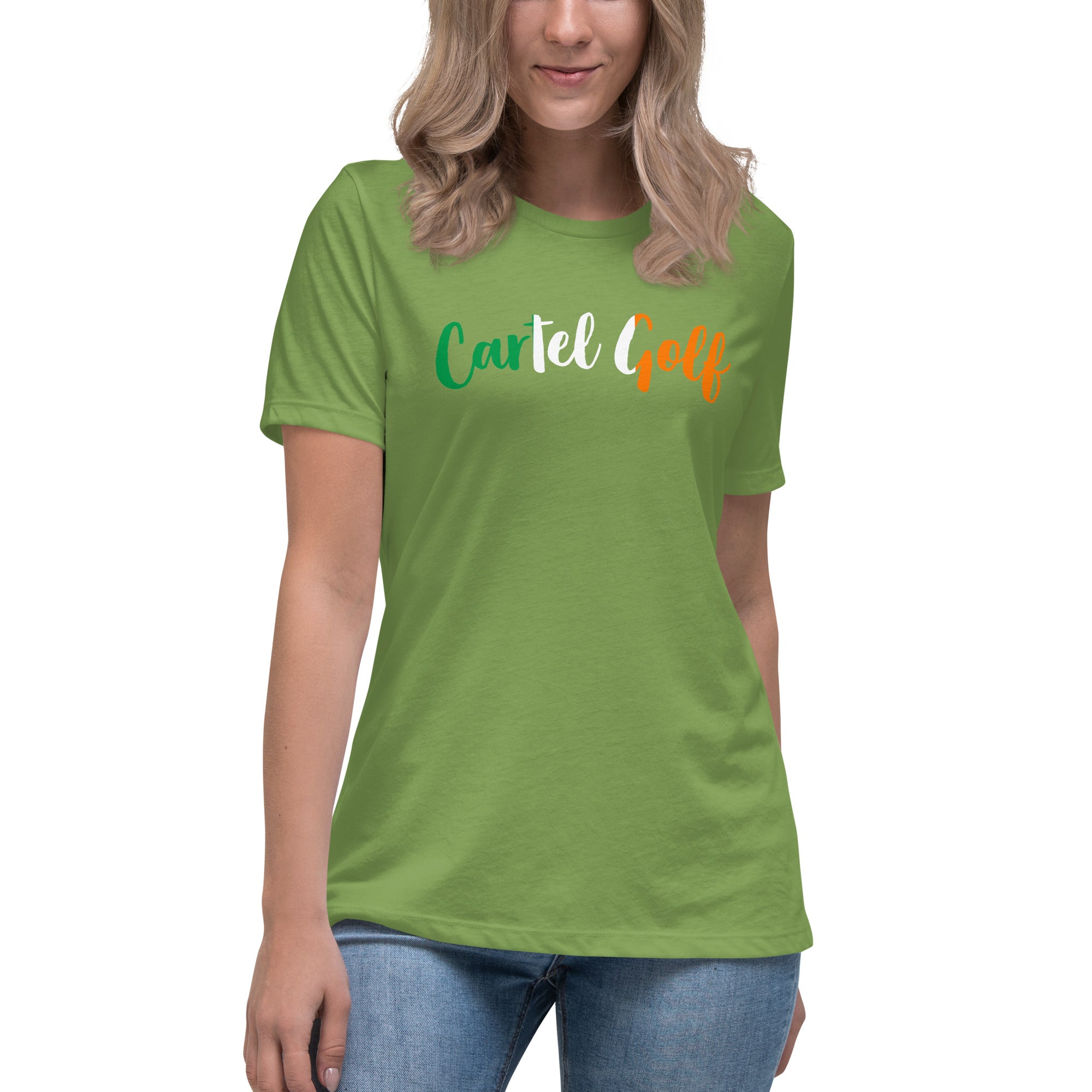 Women's Relaxed T-Shirt "Cartel Golf Irish"