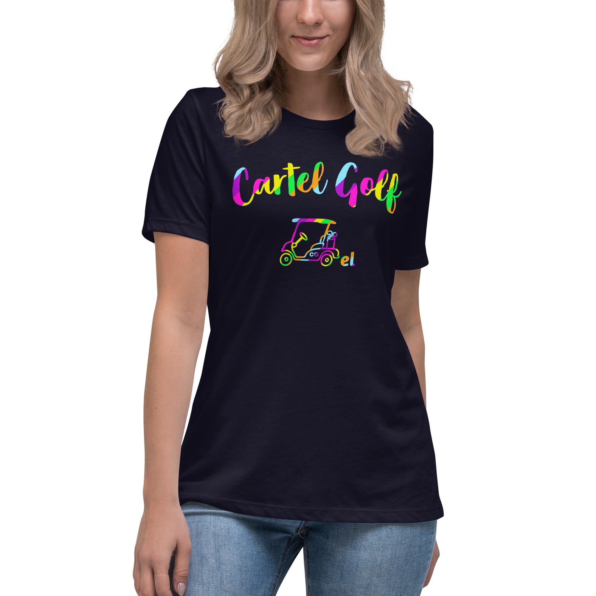 Women's Relaxed T-Shirt "Cartel Golf Colorful"