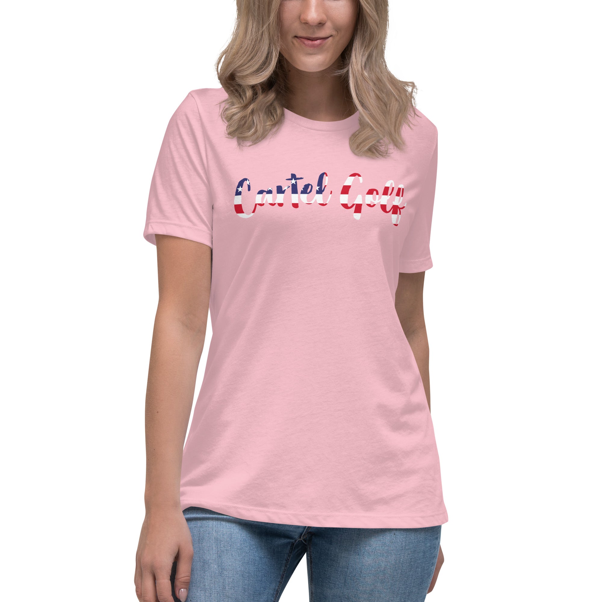 Women's Relaxed T-Shirt "Cartel Golf USA"