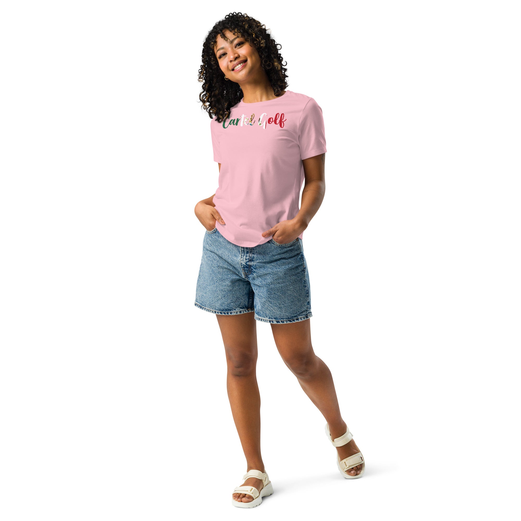 Women's Relaxed T-Shirt "Cartel Golf Mexico"