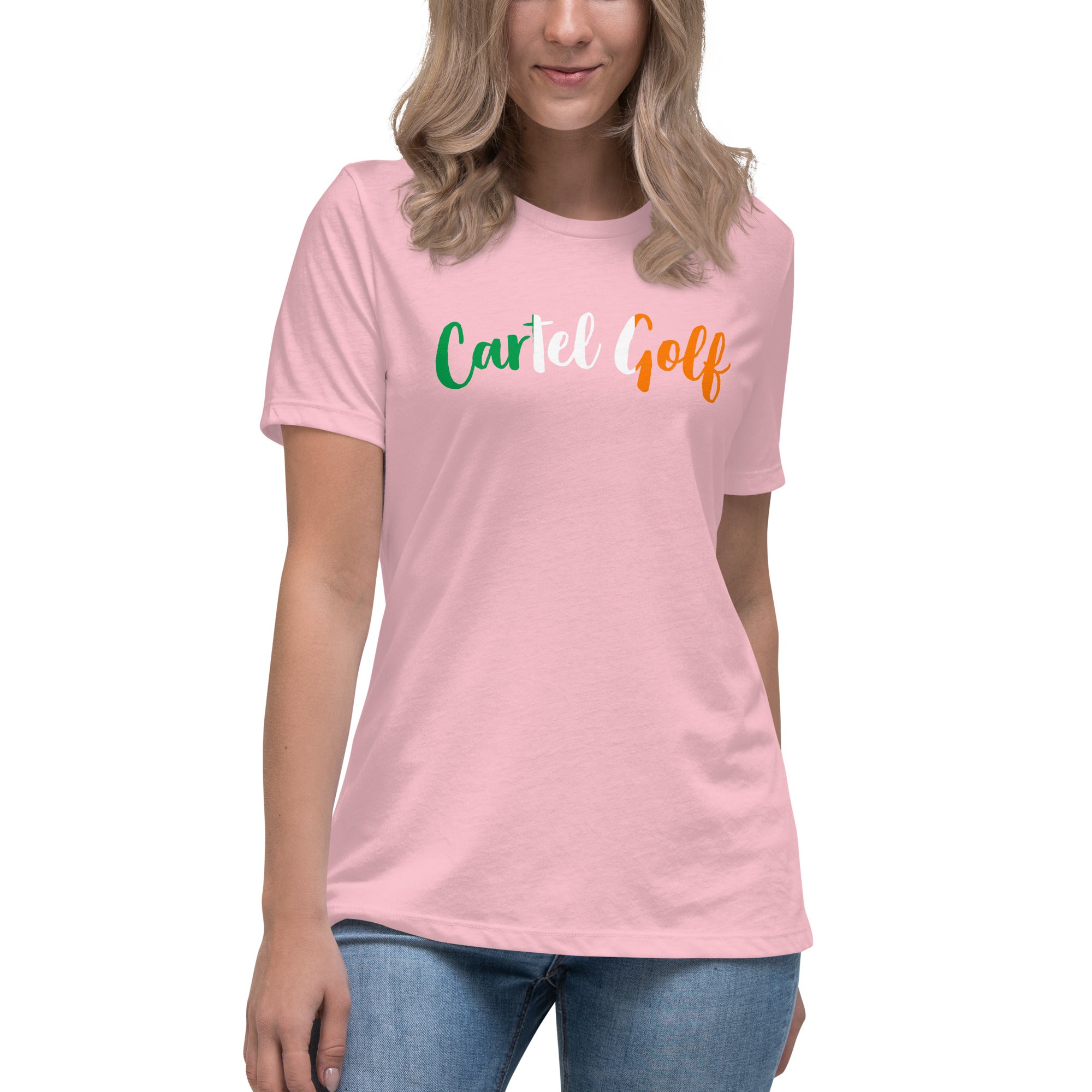 Women's Relaxed T-Shirt "Cartel Golf Irish"