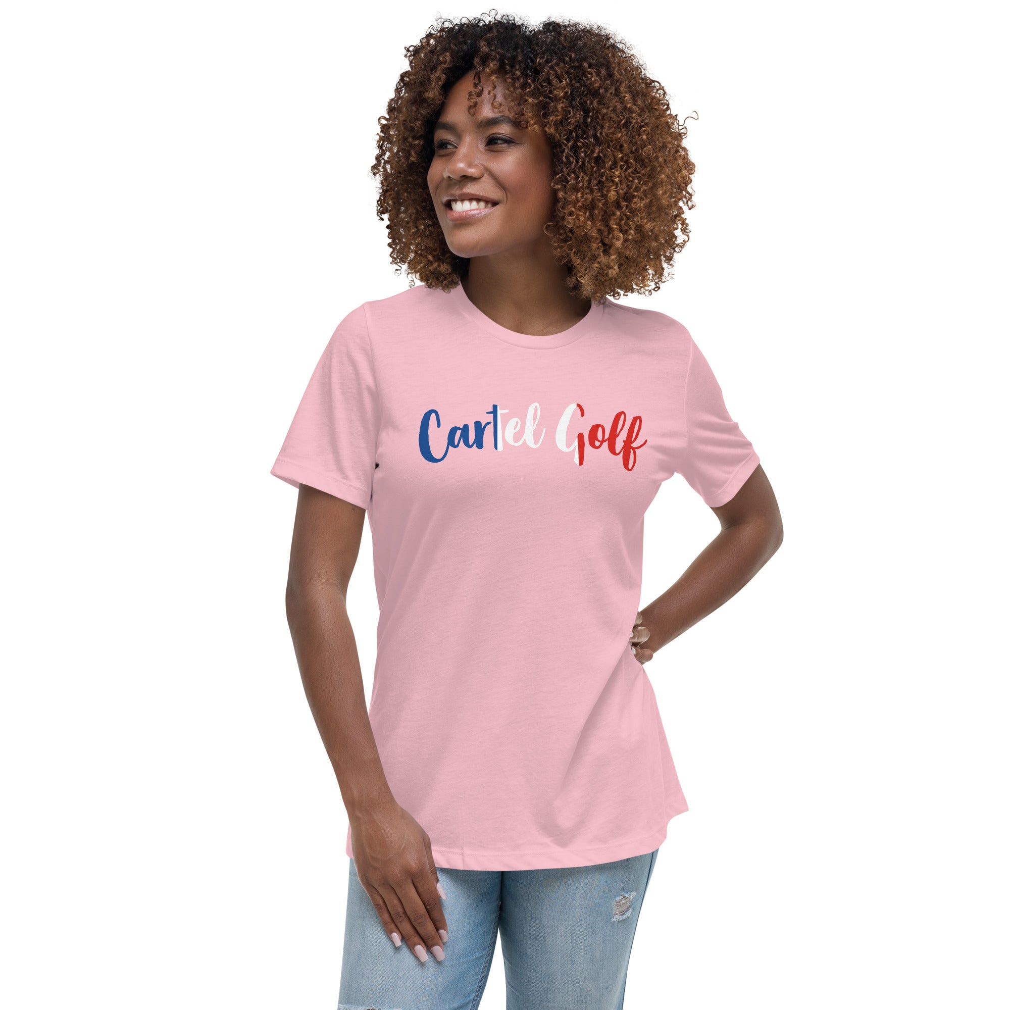 Women's Relaxed T-Shirt "Cartel Golf France"