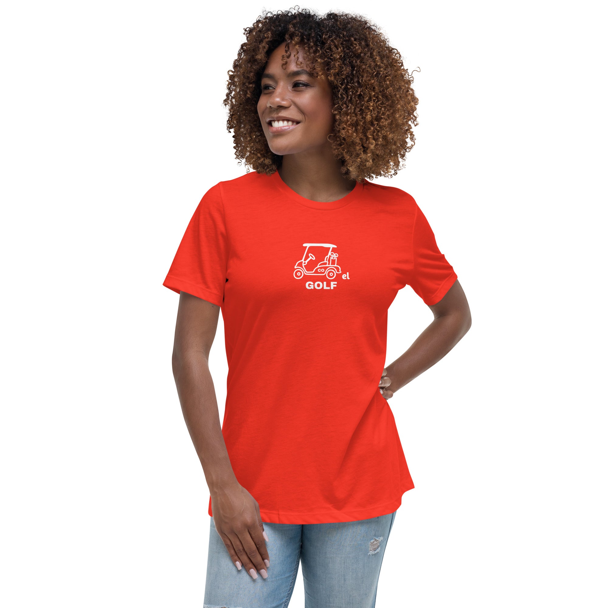 Women's Relaxed T-Shirt "Back 9s Matter"